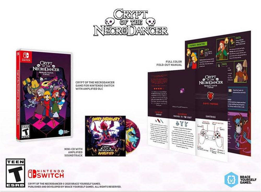 Crypt of The Necrodancer - Nintendo Switch Game | Rhythm-Based Dungeon Crawler | Perfect for Travel & Family Game Nights