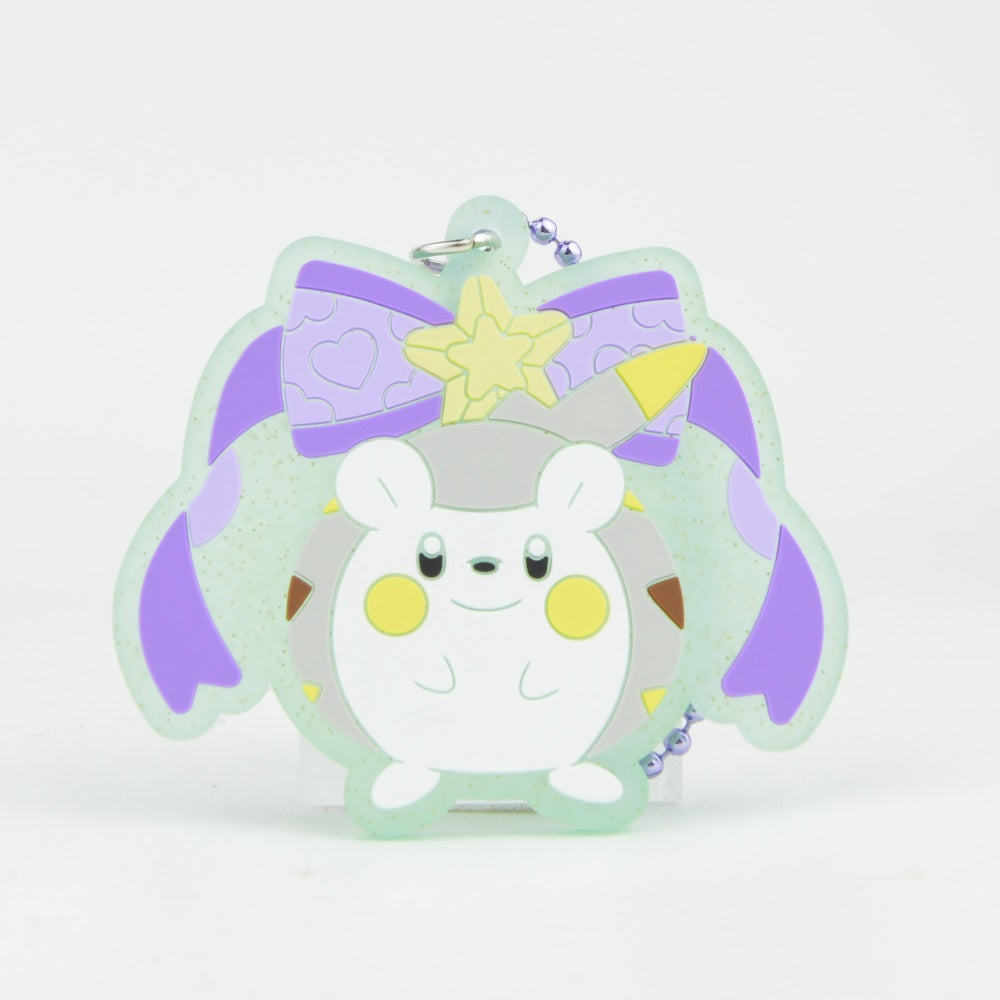 Pokemon Electric Series SK Japan Glitter Rubber Keychain - Cute Anime Keyring for Backpacks, Bags & Gifts | Pokemon Collectible Accessories for Fans