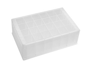 24-Well Deep Well Plates with Rectangular Wells for PCR, ELISA & Cell Culture - Lab-Grade Axygen Scientific Microplates for Molecular Biology Research