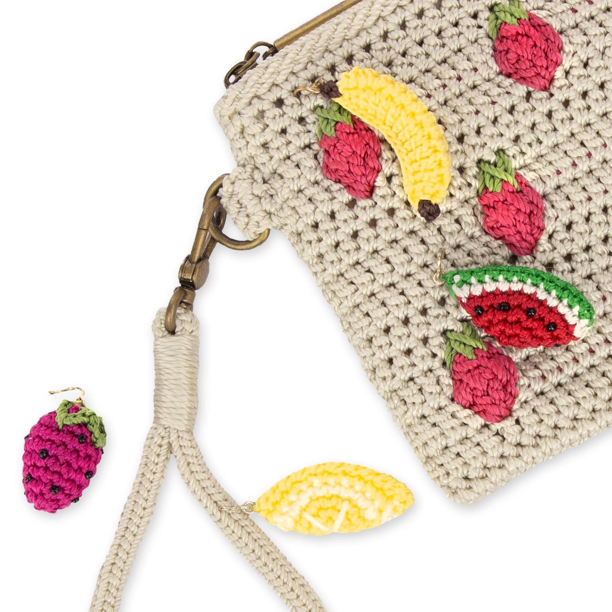 Handmade Crochet Strawberry Wristlet - Natural Fiber Fashion Accessory for Women | Perfect for Summer Outfits, Beach Trips, and Casual Wear