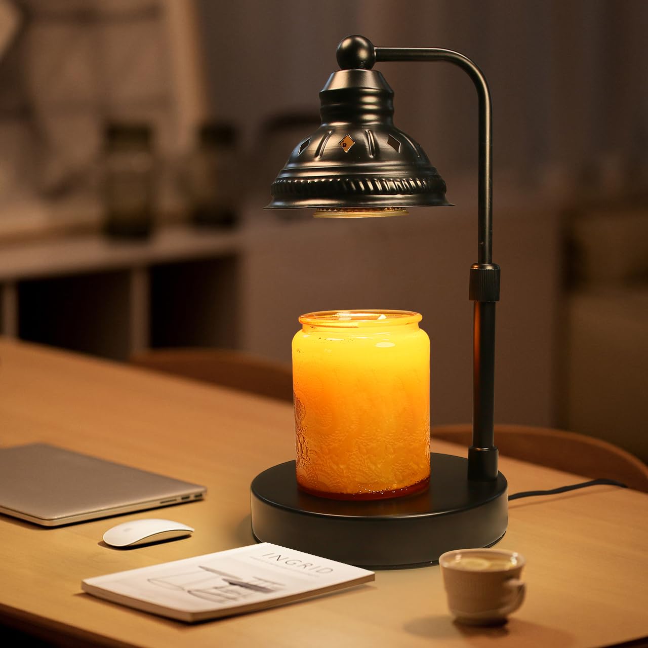 Premium Candle Warmer Lamp with Timer & USB Charger - Aromatherapy Essential Oil Diffuser for Home Decor, Yoga, Relaxation - Perfect Gift for Mother's Day, Valentine's Day, Christmas & New Year