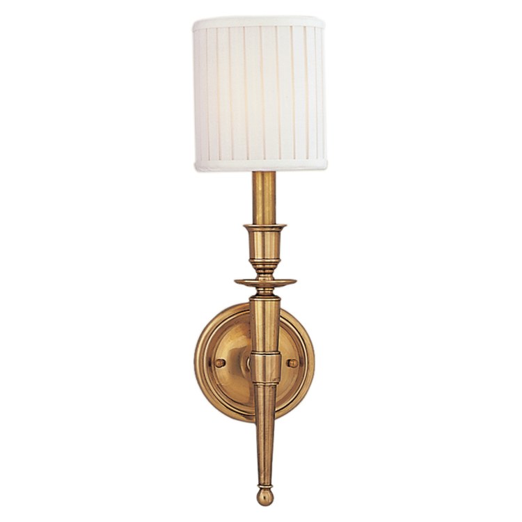 Abington Single Light Wall Sconce - Modern LED Wall Light Fixture for Bedroom, Living Room & Hallway - Brushed Nickel Finish Indoor Lighting