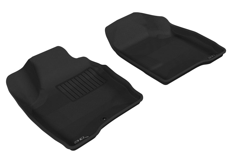 3D MAXpider Kagu Custom Fit Floor Mats for 2006-2013 Chevrolet Impala/Impala Limited - 1st Row All-Weather Protection, Gray - Perfect for Daily Commutes & Road Trips