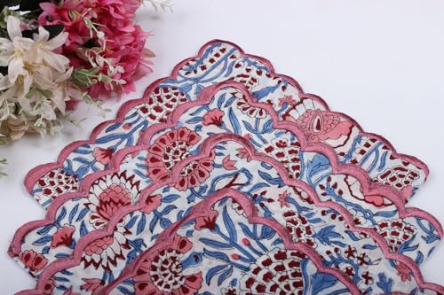 Pigeon Blue With Pink Edge
