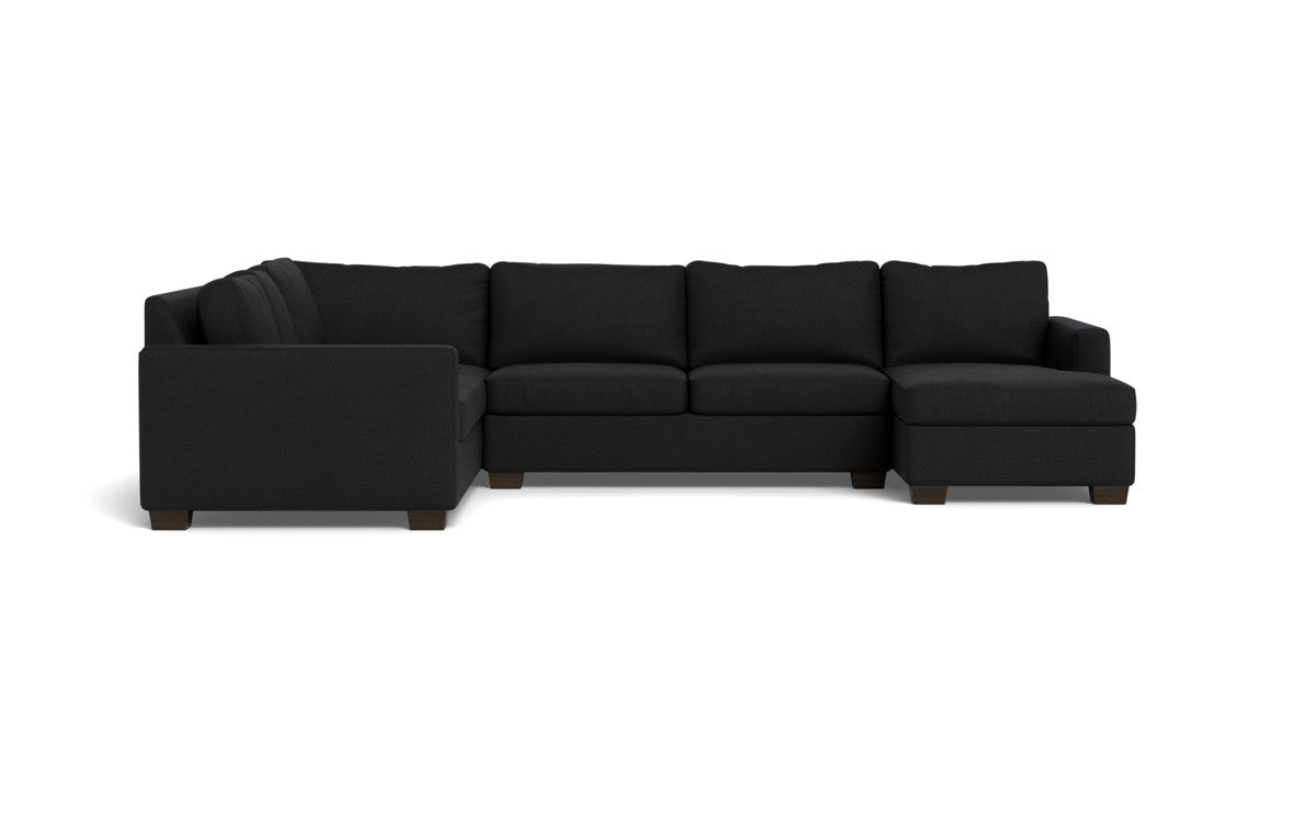 Track 141 Modern L-Shaped Sectional Sofa with Right Chaise Lounge - Perfect for Living Room, Home Theater & Family Gatherings
