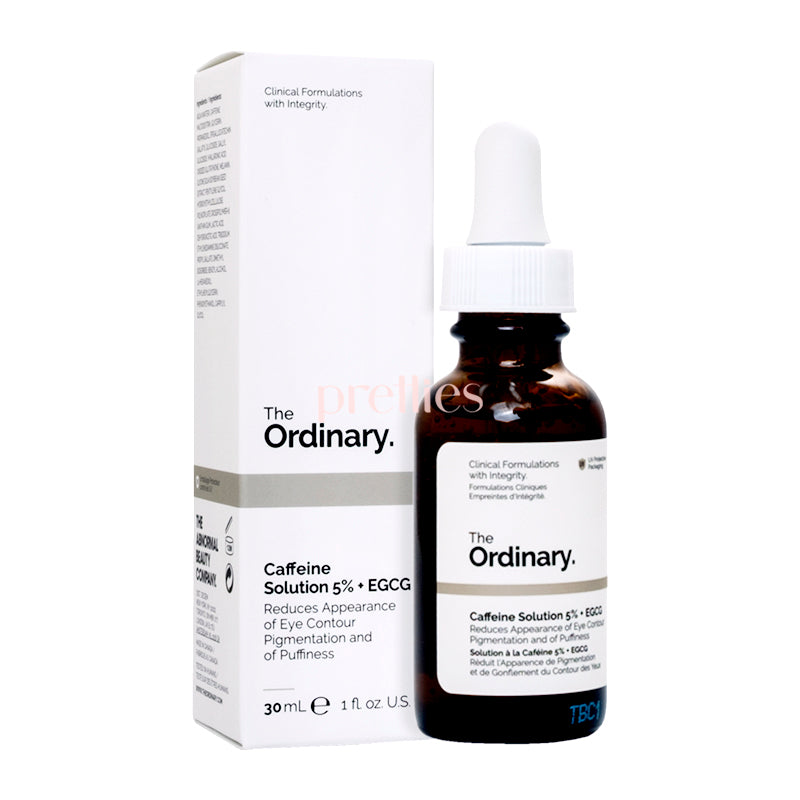 The Ordinary Caffeine Solution 5% + EGCG 30ml - Dark Circle & Puffiness Reducing Eye Serum for Brighter Under Eyes - Perfect for Morning Skincare Routine & Travel Essentials