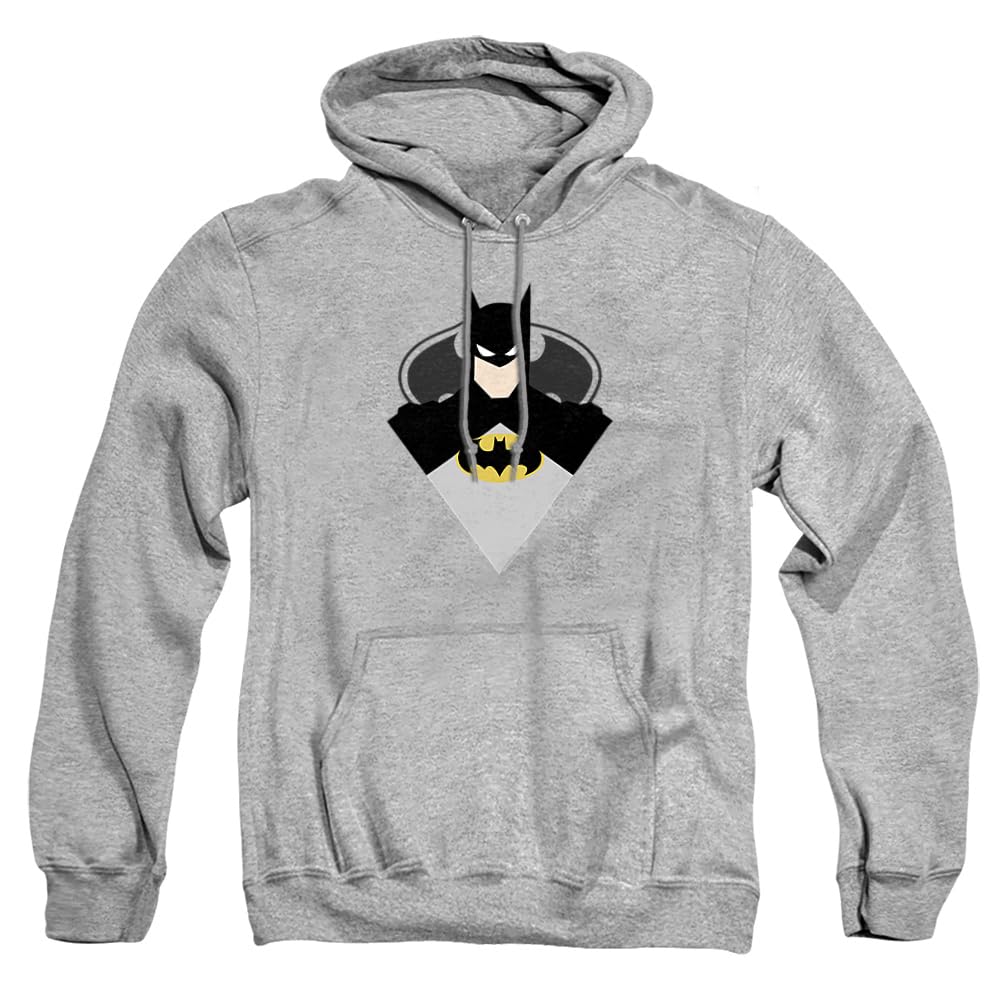 Trevco Batman Simple Bat Unisex Adult Pullover Hoodie - Comfortable Superhero Graphic Sweatshirt for Men & Women - Perfect for Cosplay, Casual Wear & Gifts