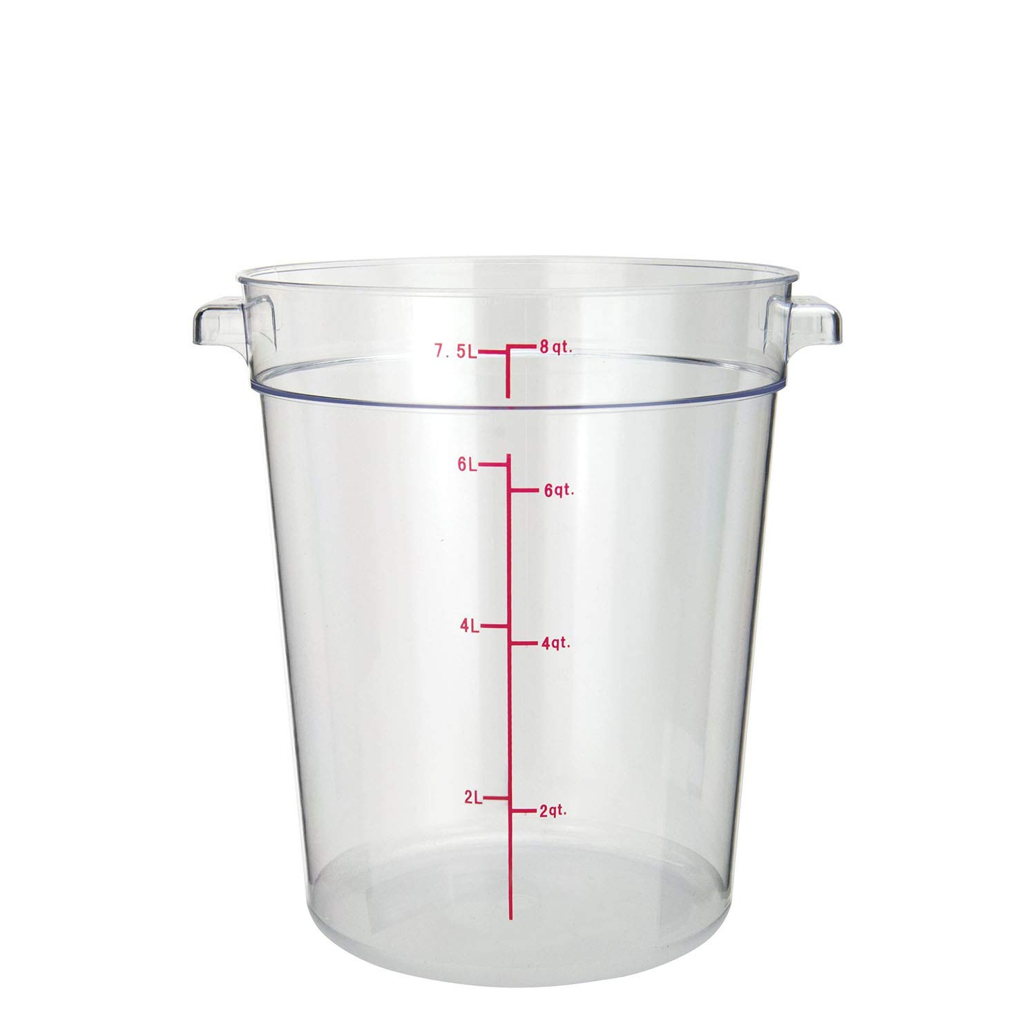 Tiger Chef 8 Quart Commercial Grade Clear Polycarbonate Food Storage Containers with Lids - Durable Restaurant & Kitchen Organization for Bulk Food, Meal Prep, and Leftovers