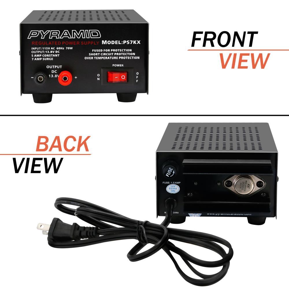 5 Amp Adjustable DC Power Supply for Electronics Hobbyists - Perfect for DIY Projects, Circuit Testing & Lab Experiments