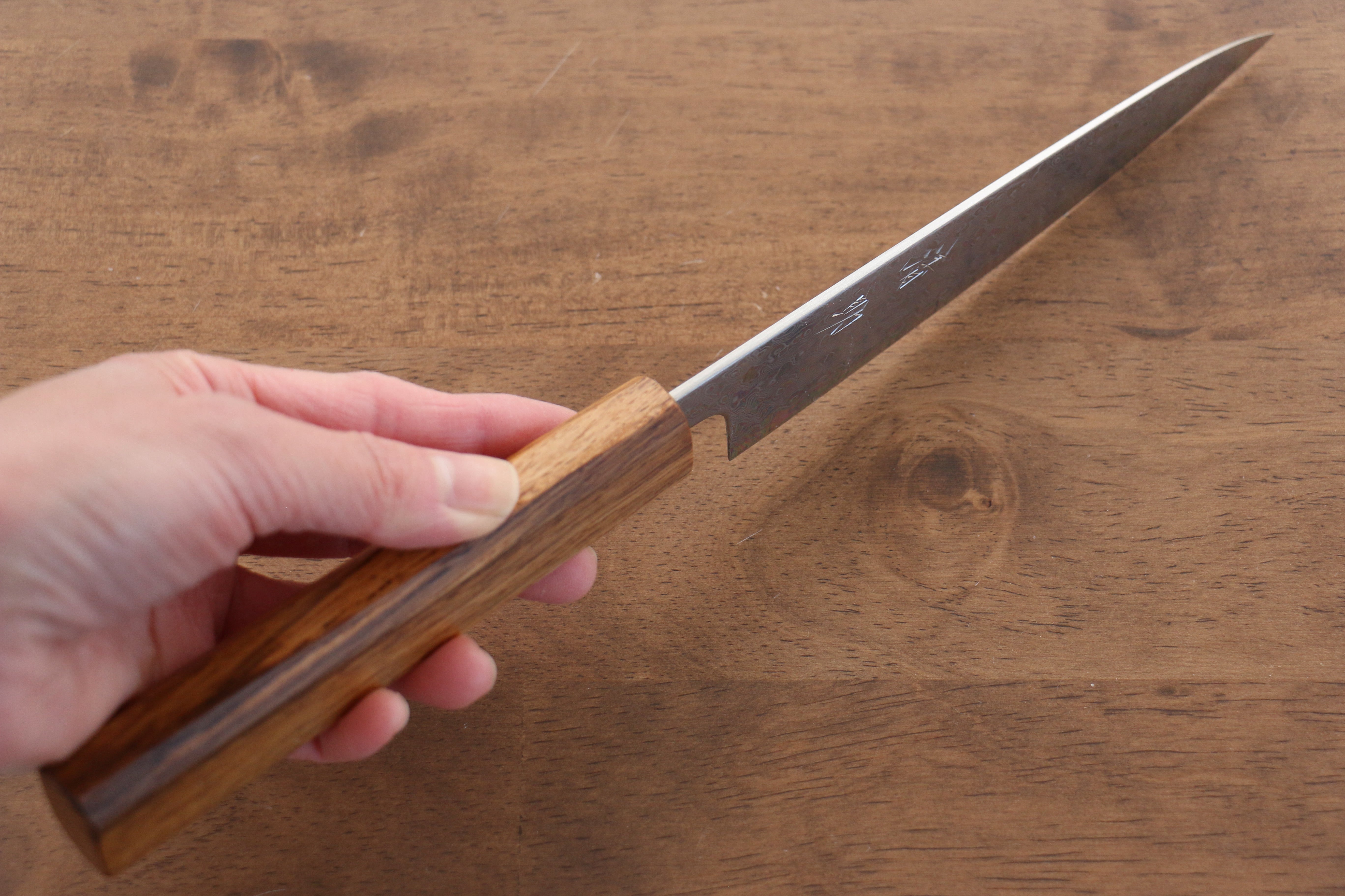 Seisuke SLD 49-Layer Damascus Petty Utility Knife 135mm - Premium Japanese Kitchen Knife for Slicing, Peeling & Precision Cutting