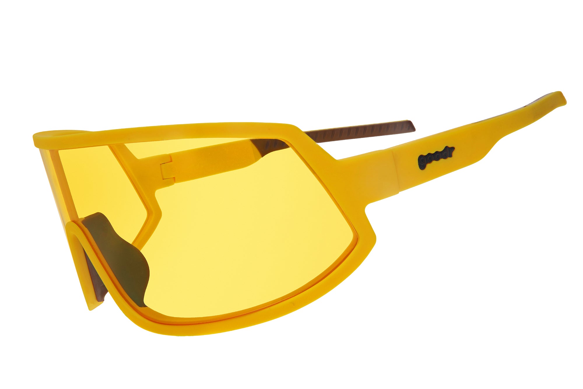 goodr Wrap G Polarized Sunglasses for Men & Women - Lightweight UV Protection for Running, Cycling & Outdoor Sports | Fun Banana Design