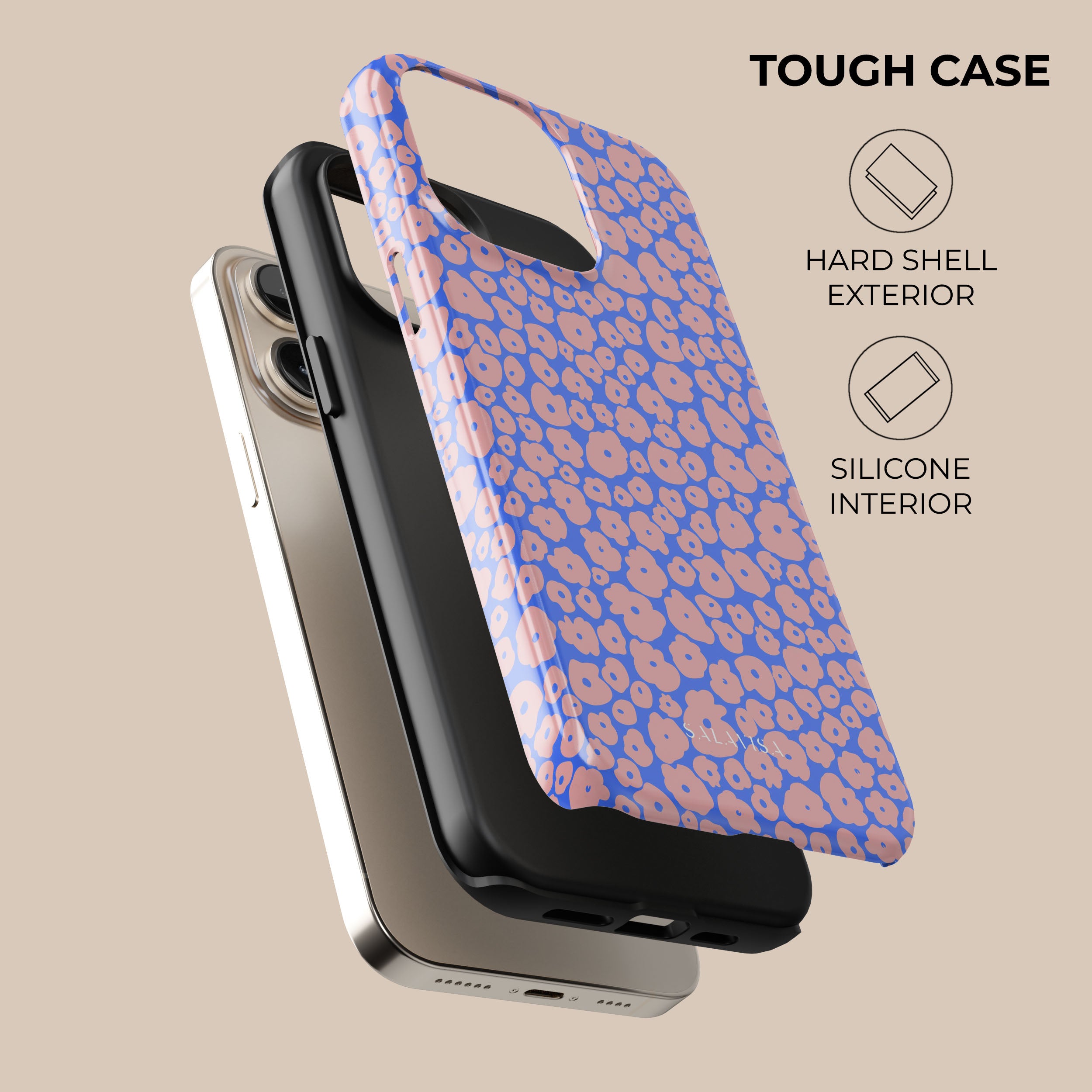 Puffy Spring Phone Case - Soft Cute Floral Design Shockproof Cover for iPhone 15/14/13/12/11 Pro Max XR XS - Perfect for Spring Outfits & Outdoor Adventures