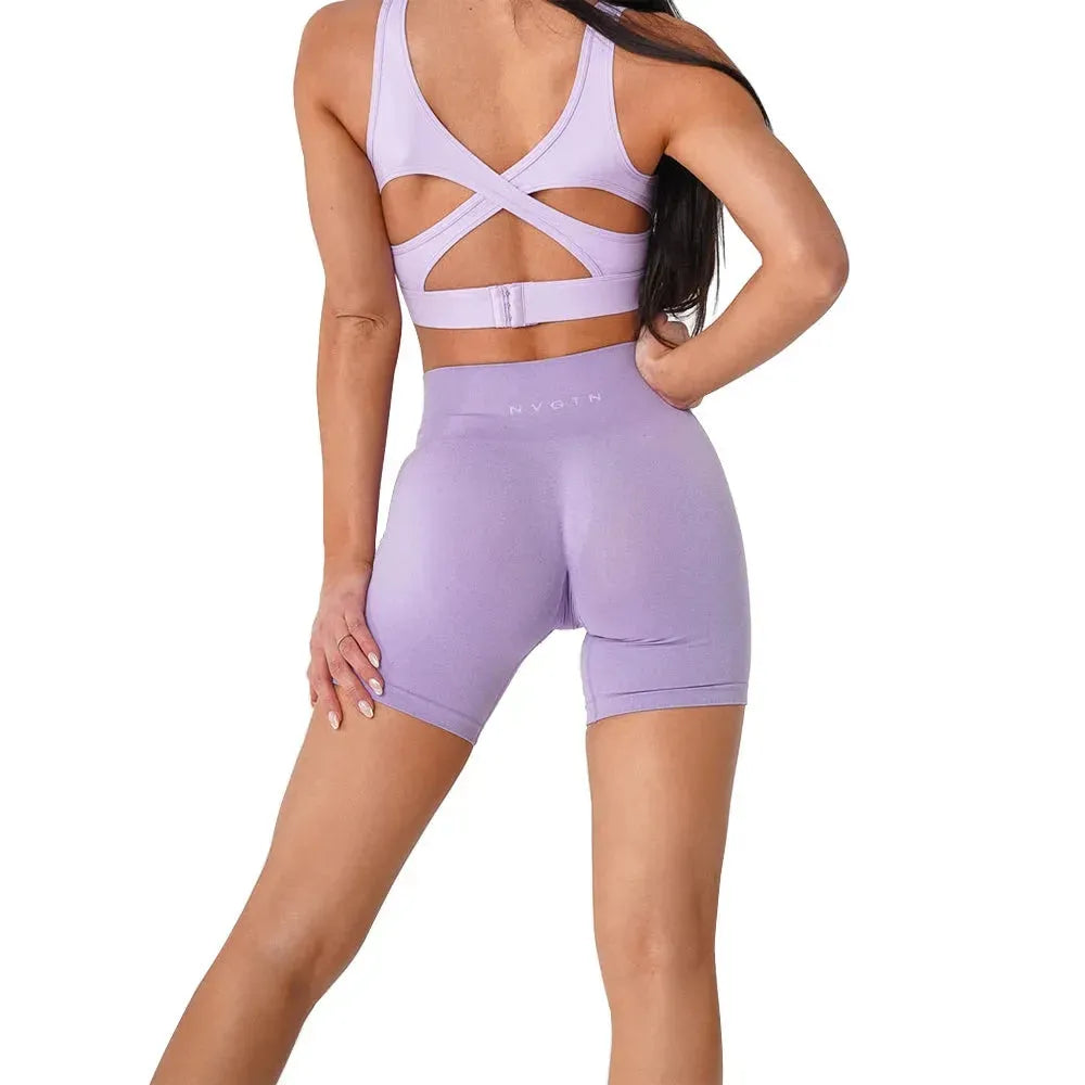 NVGTN Seamless Pro Shorts for Women - High Waisted Workout Shorts with Scrunch Detail - Perfect for Running, Yoga & Gym Training - Great for Intense Workouts & Active Lifestyle