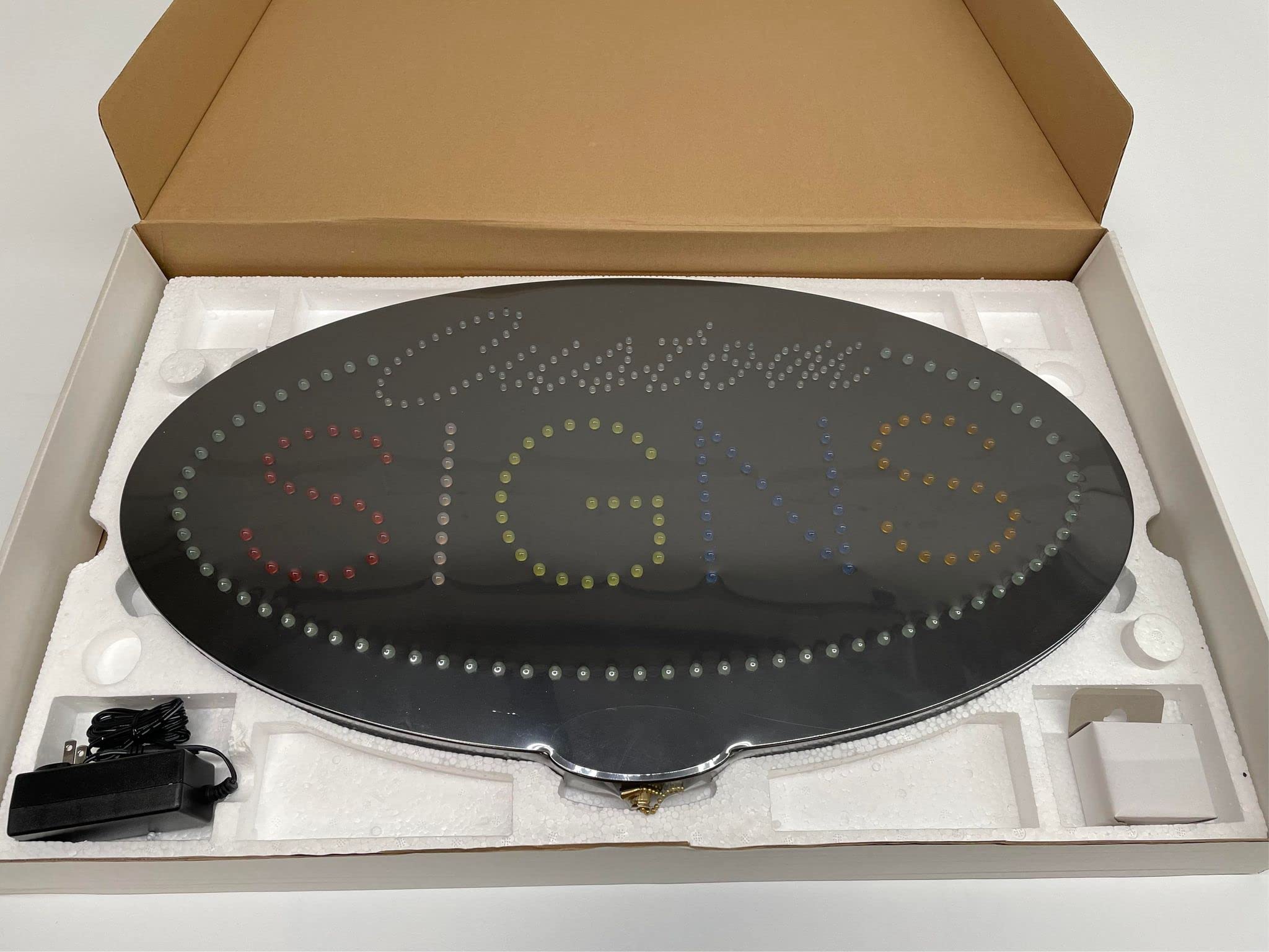 Body Shop LED Dots Sign #24428 - Bright LED Workshop Light for Automotive Repair & Home Garage - Perfect for Mechanics, DIY Projects & Emergency Lighting