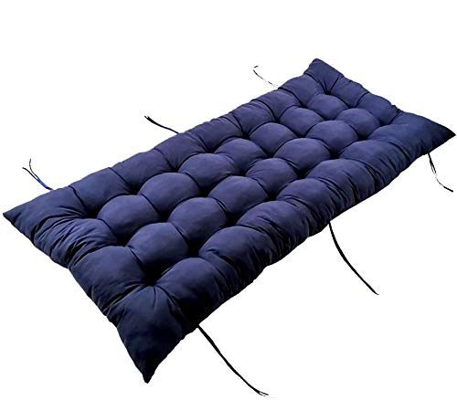 LINGXIYA Outdoor Bench Cushion - Non-Slip, Water-Resistant Patio Seat Pad with Adjustable Ties for 2-3 Person Garden Furniture - Perfect for Backyard, Deck, Poolside & Porch Relaxation