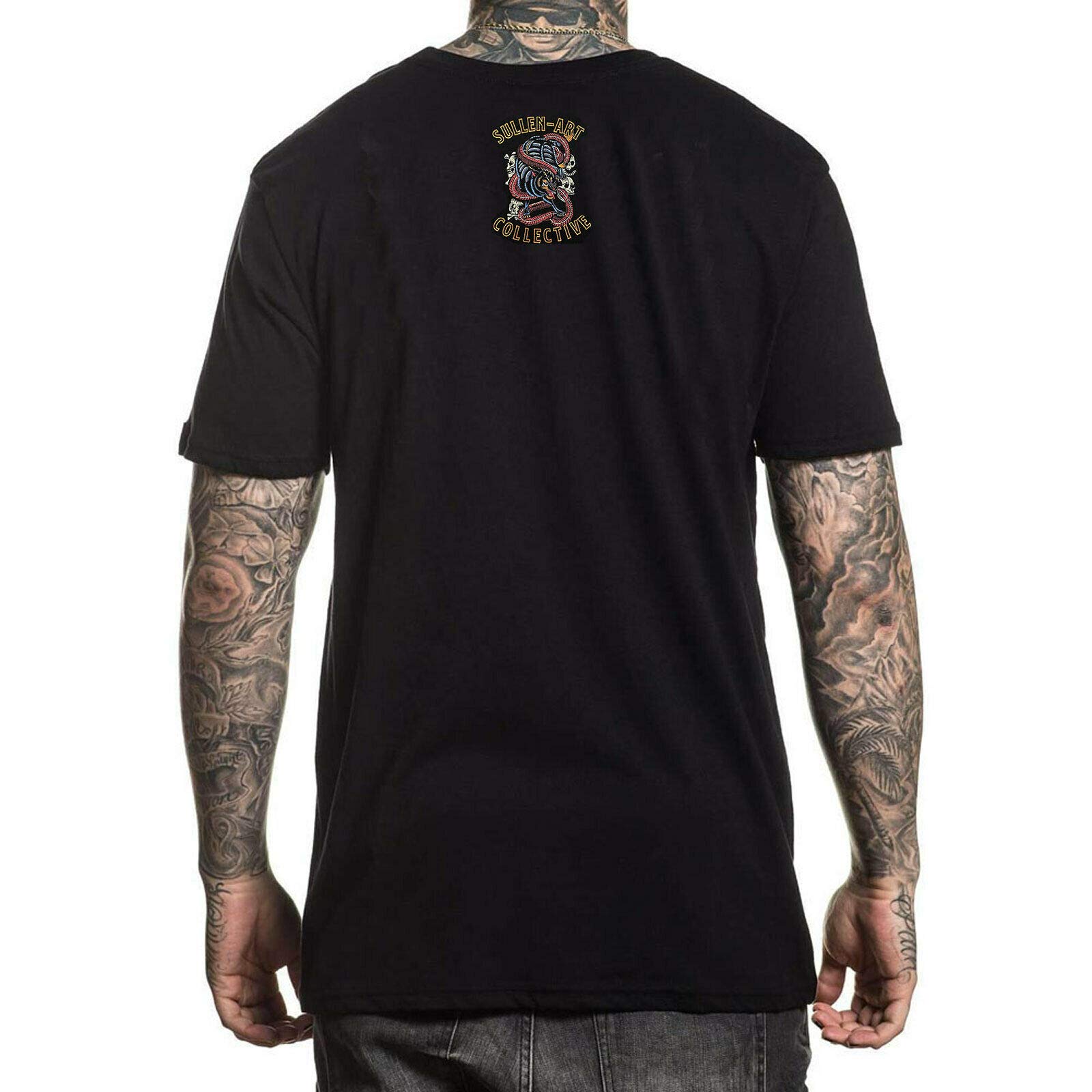 Premium Sullen Men's Wolfs Den Short Sleeve T-Shirt - Black Cotton Tee for Casual Wear, Street Style & Everyday Comfort