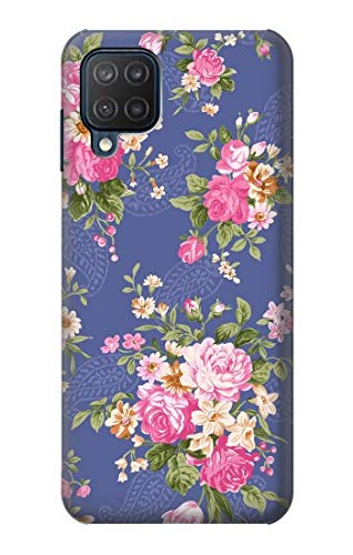 Vintage Floral Pattern Phone Case for Samsung Galaxy M12 - Slim Protective Cover with Anti-Slip Grip | Perfect for Everyday Use, Travel & Gift Giving