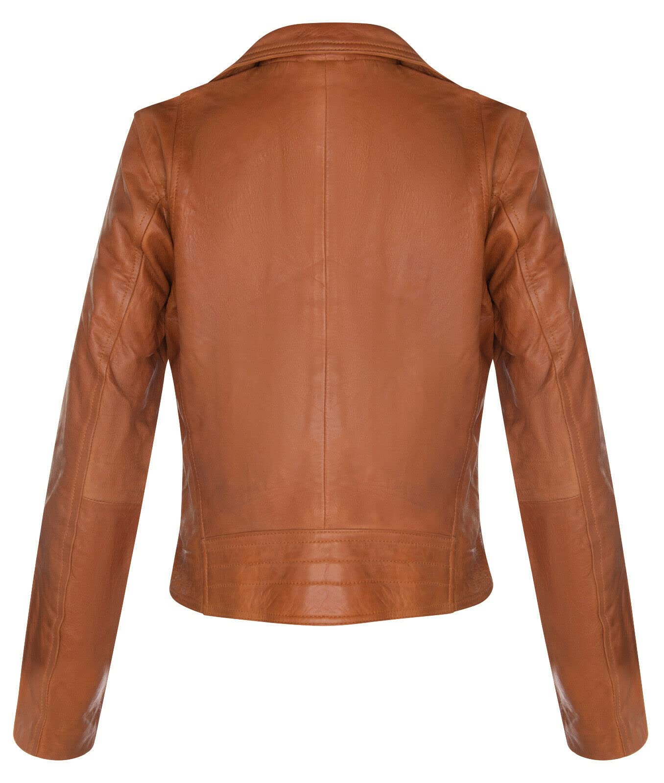 Women's Real Leather Biker Jacket - Classic Motorcycle Style Jacket for Ladies | Perfect for Riding, Casual Outfits & Night Out