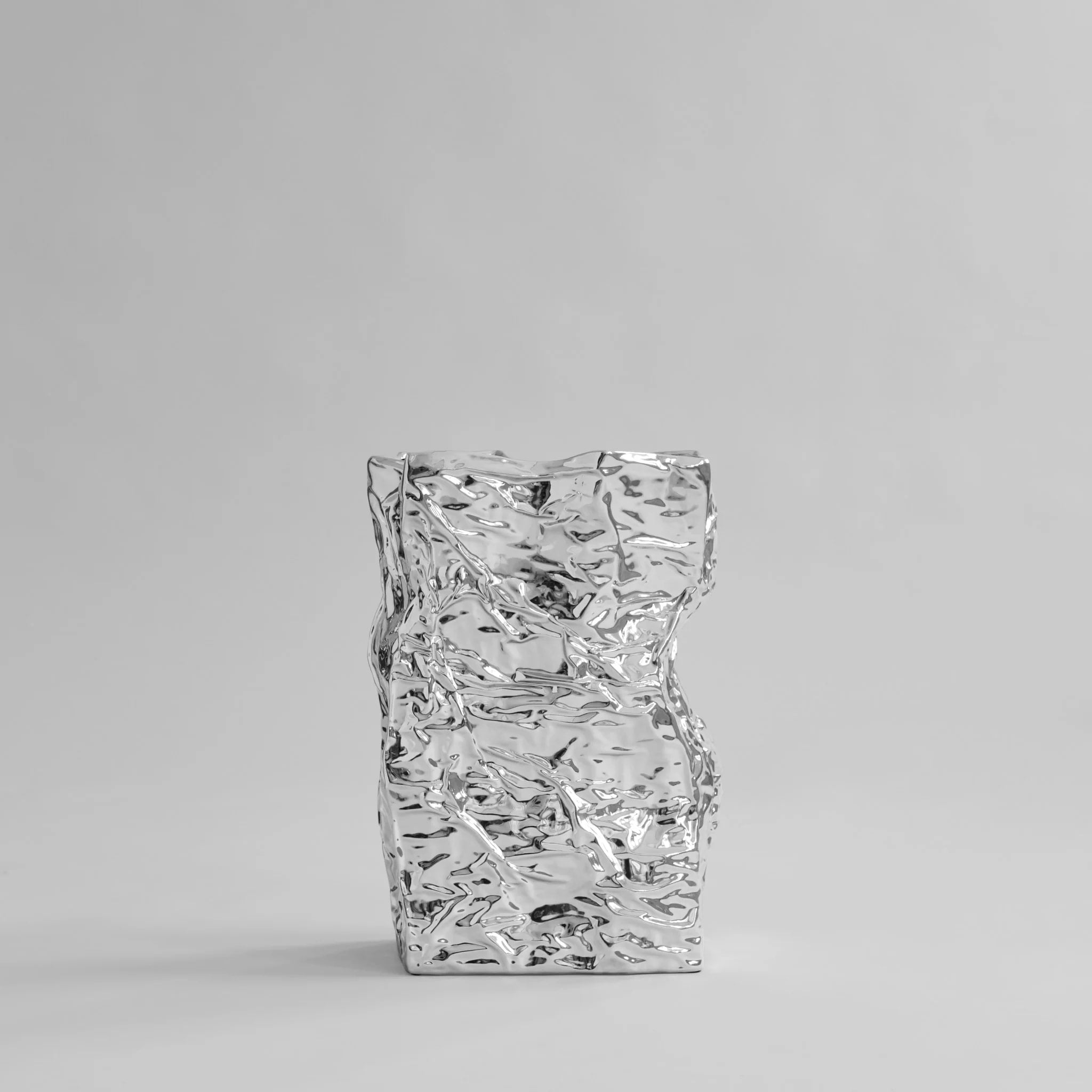 PRE ORDER 101 COPENHAGEN Kami Large Vase - 19.5 Inch Chrome Modern Flower Vase for Home Decor, Wedding Centerpieces & Luxury Interior Design