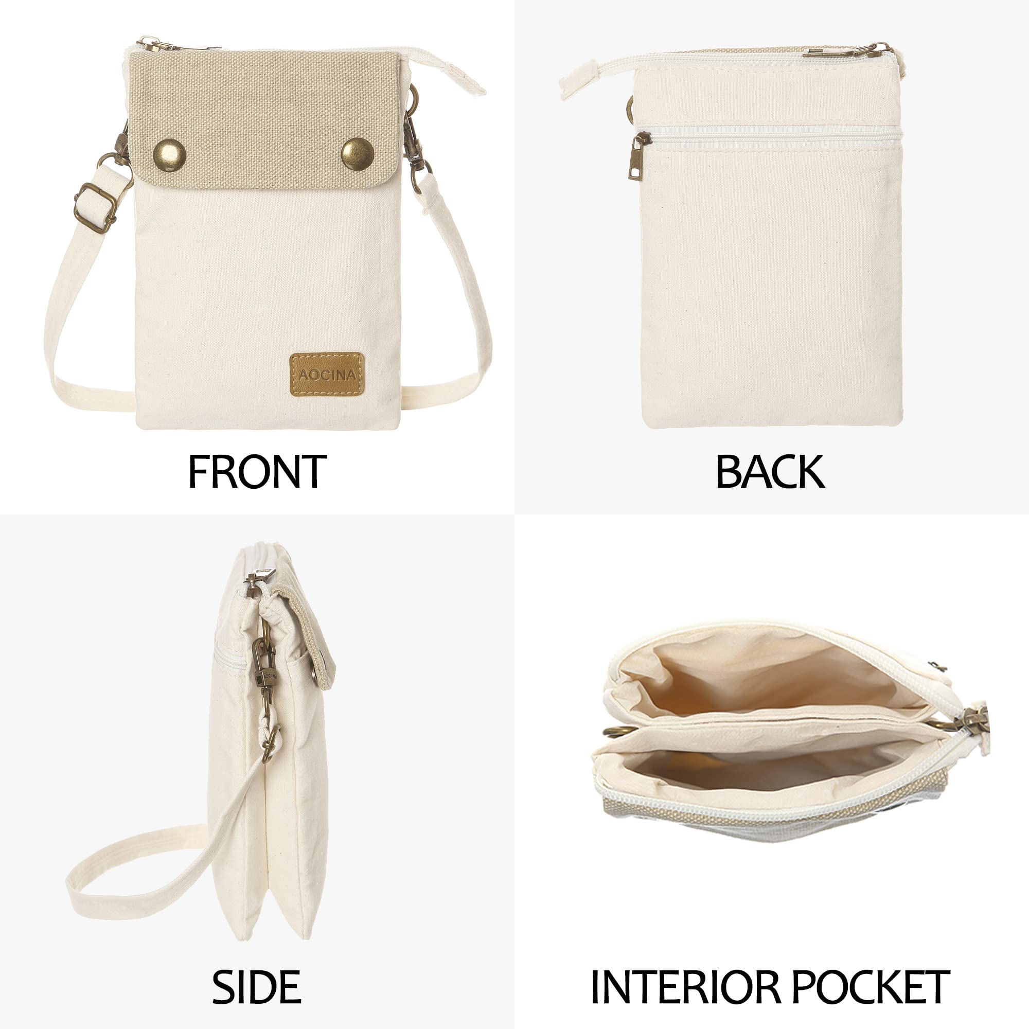 AOCINA Small Crossbody Purse for Women - Cute Travel Phone Bag with Adjustable Strap, Kawaii Crossbody Purse for Everyday Use, Perfect Gift for Mom and Daughter (Ideal for Shopping, Travel & Daily Essentials)