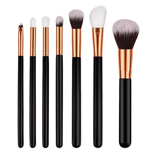 7-Piece Kabuki Makeup Brush Set - Professional Foundation, Eyeshadow & Blush Brushes for Flawless Makeup Application - Perfect for Daily Beauty Routine & Professional Makeup Artists