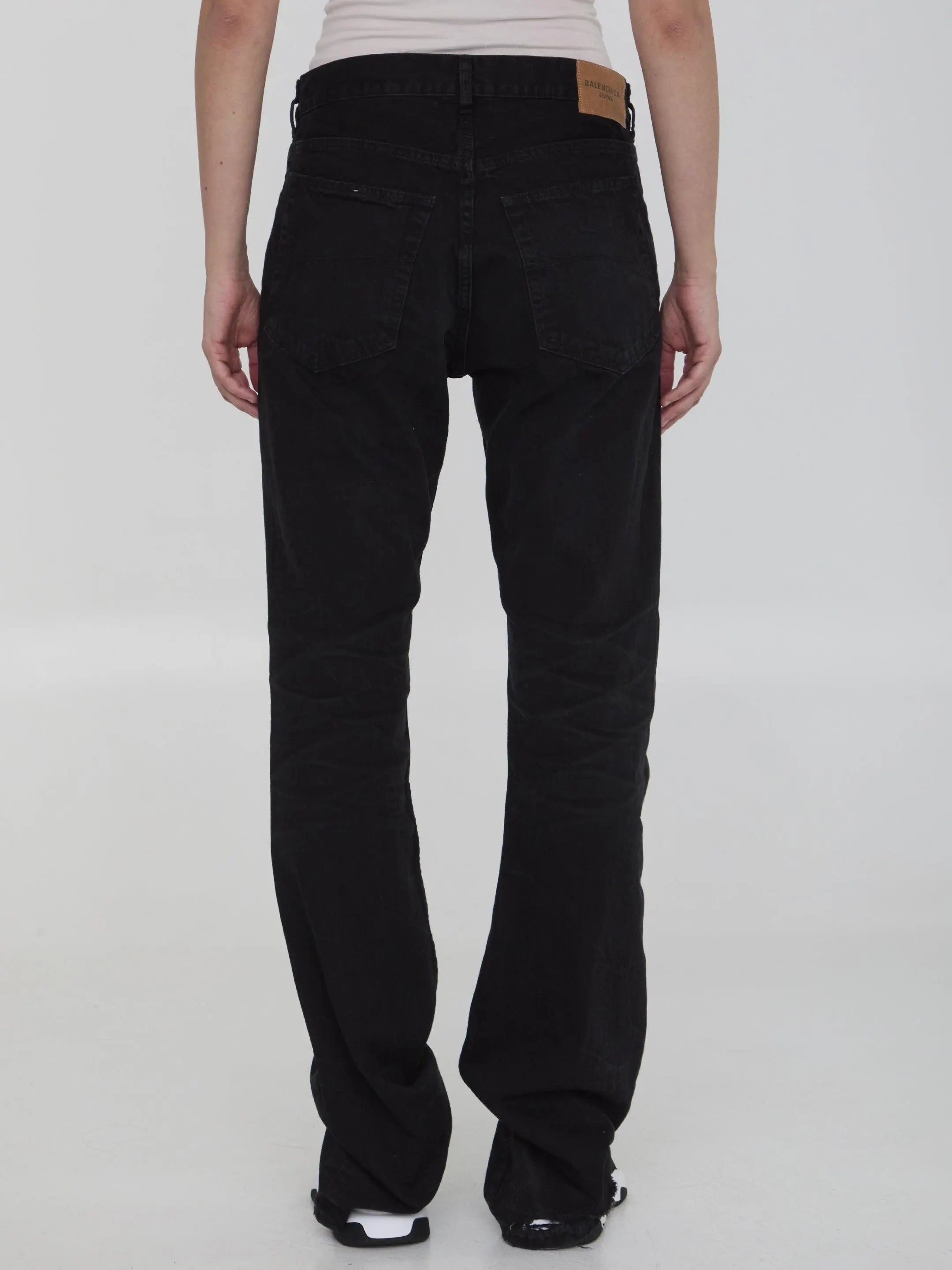 Balenciaga Low Waist Straight Leg Jeans for Women | High-Quality Denim Pants | Perfect for Casual Wear, Street Style & Night Out