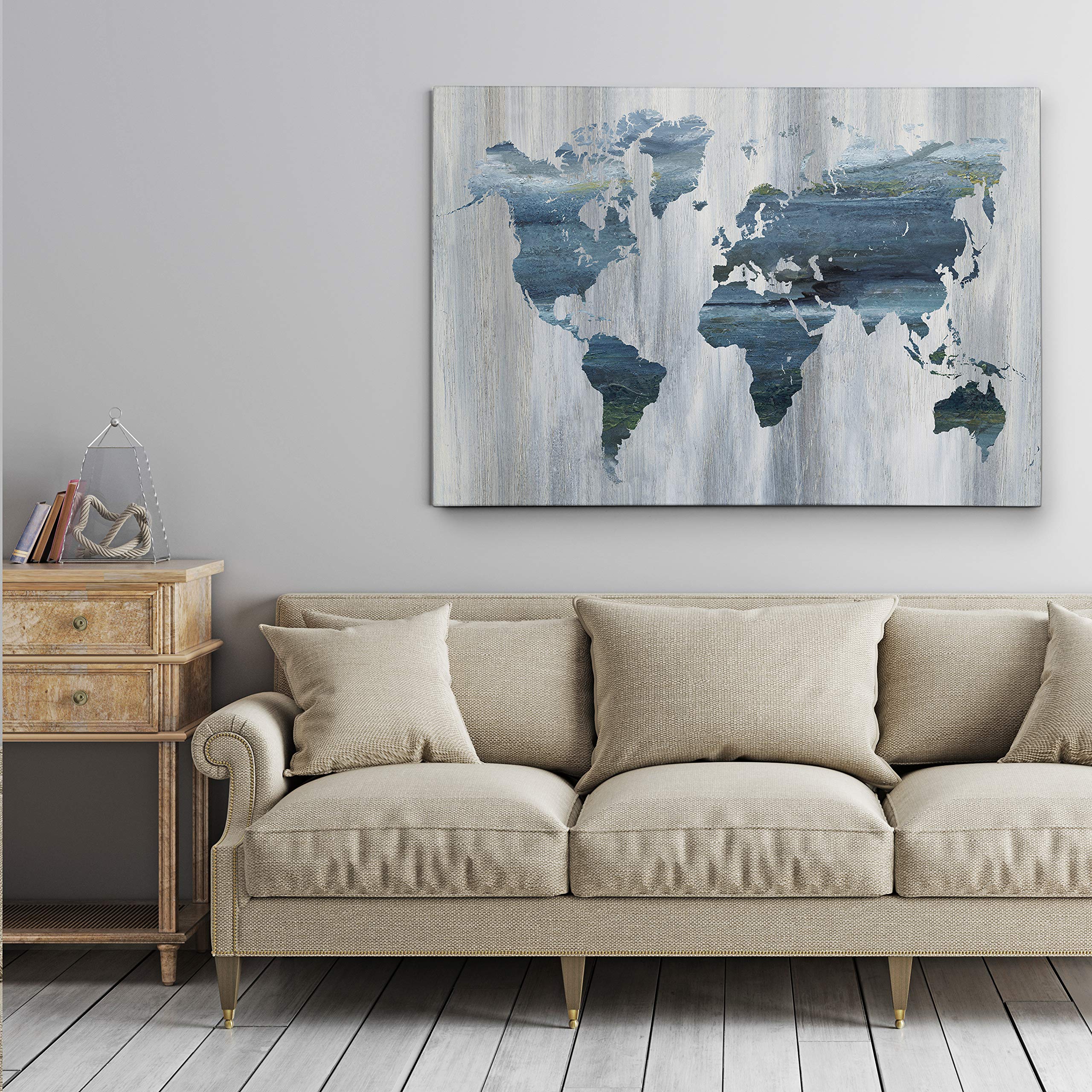 Wexford Home Translucent Garden Gallery Wrapped Canvas Wall Art - 30x40 Inches - Modern Botanical Print for Living Room, Bedroom & Office Decor