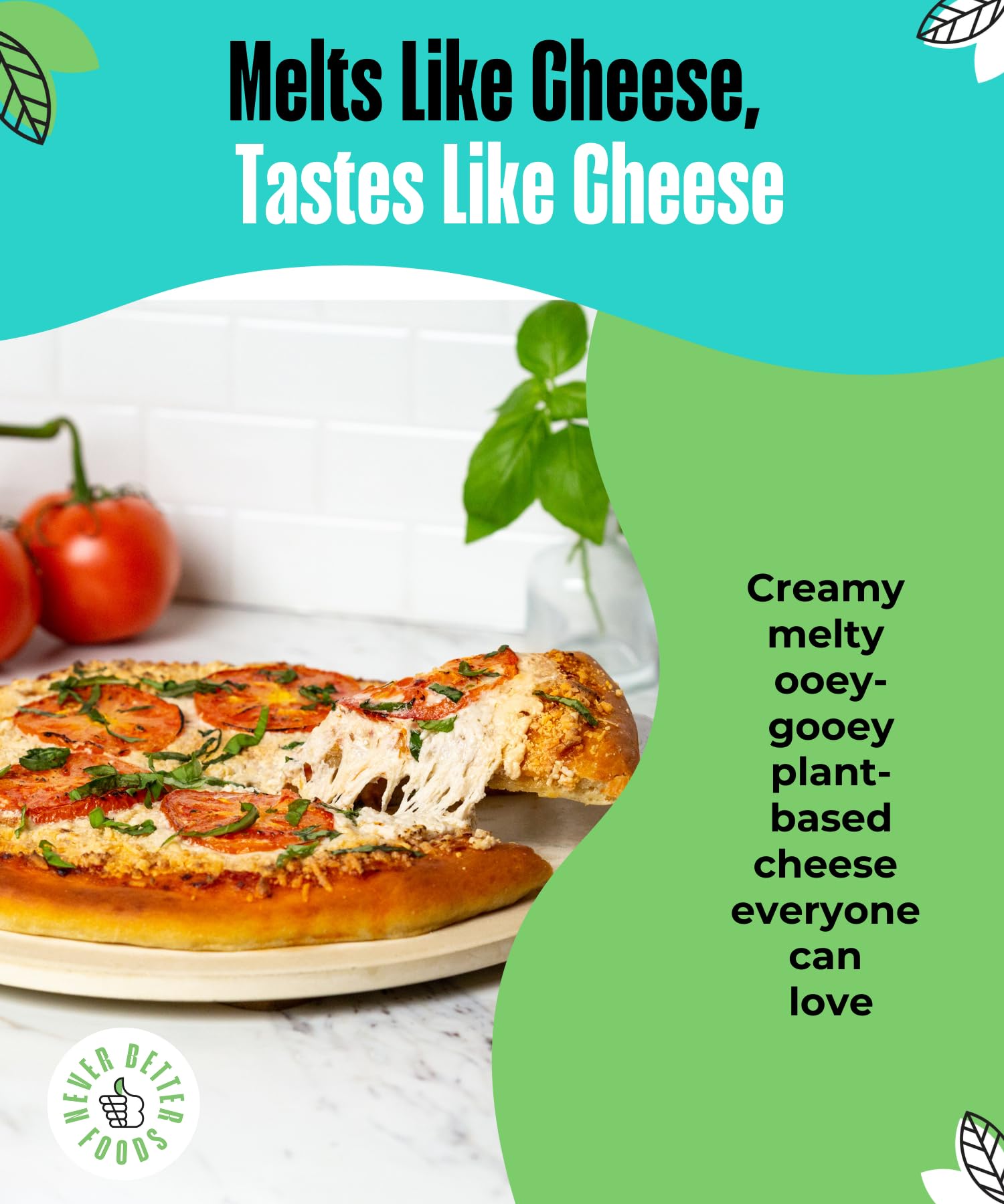 Vegan Mozzarella Cheese Shreds - Dairy Free, Lactose Free, Allergen-Free Plant Based Cheese (2.5 LB Bag) | Perfect Melting for Pizzas, Pasta, Sandwiches & Vegan Recipes