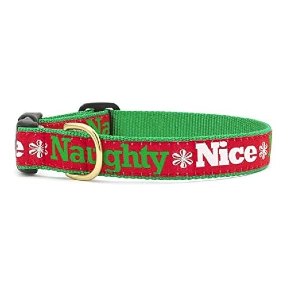Up Country Naughty and Nice Dog Collar XL (18-24 Inches) - 1 Inch Wide Adjustable Pet Collar for Large Dogs - Durable Nylon Dog Collar for Training, Walking, and Outdoor Adventures