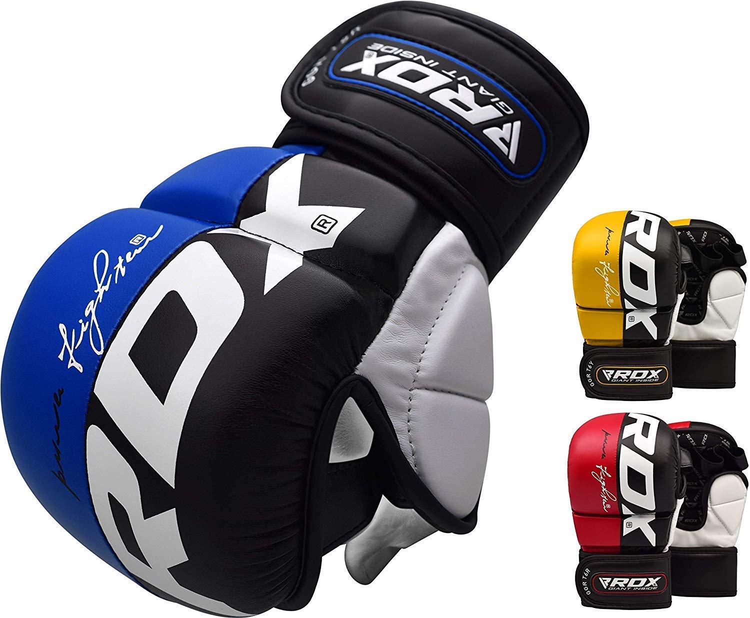 RDX MMA Gloves for Men & Women - Training, Sparring, Grappling, Kickboxing, Muay Thai, Punching Bag & Cage Fighting - Premium Martial Arts Mitts for Home Gym & Professional Use