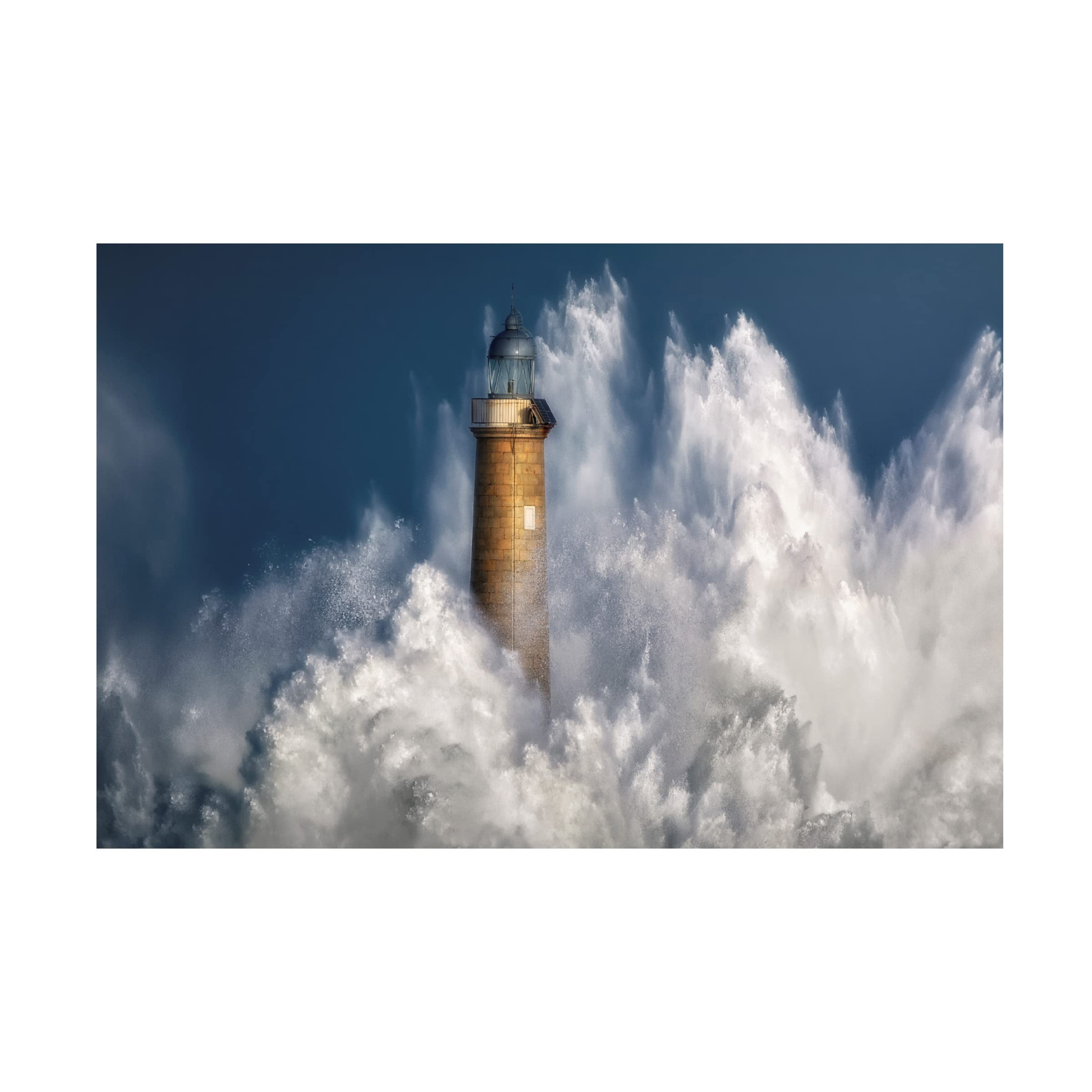 Sergio Saavedra Ruiz 'The Power of The Sea' Canvas Wall Art Print - Coastal Home Decor for Living Room, Bedroom & Office