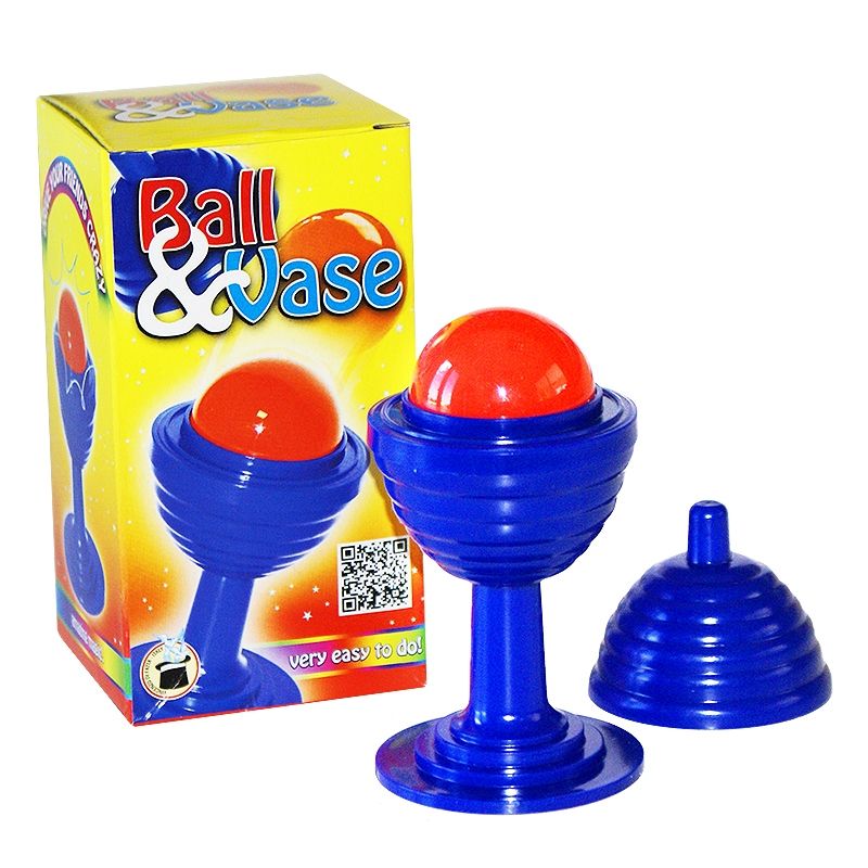 Magic Ball and Vase Illusion Set with Mini Wand - Professional Magician Props for Stage Performances & Close-up Magic Tricks