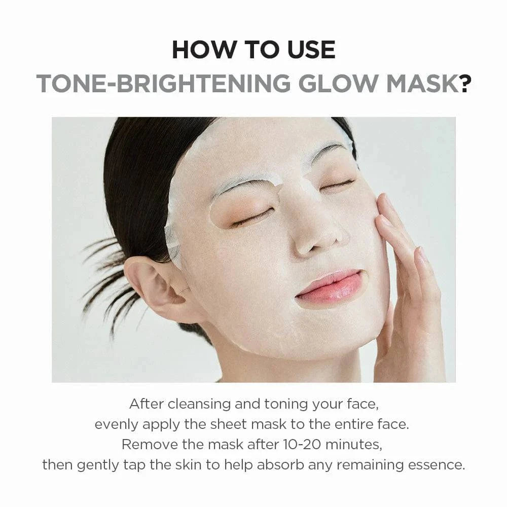 SKIN1004 Madagascar Centella Tone Brightening Glow Mask 25mL (1 Pack) - Brightening & Hydrating Face Mask for Dull Skin, Dark Spots & Uneven Tone - Perfect for Night Routine & Self-Care Days