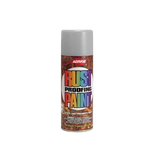 Aervoe 309 12 oz. Aluminum DTM Rust Proof Enamel Paint - High Gloss Finish for Metal Surfaces, DIY Projects & Outdoor Equipment Protection