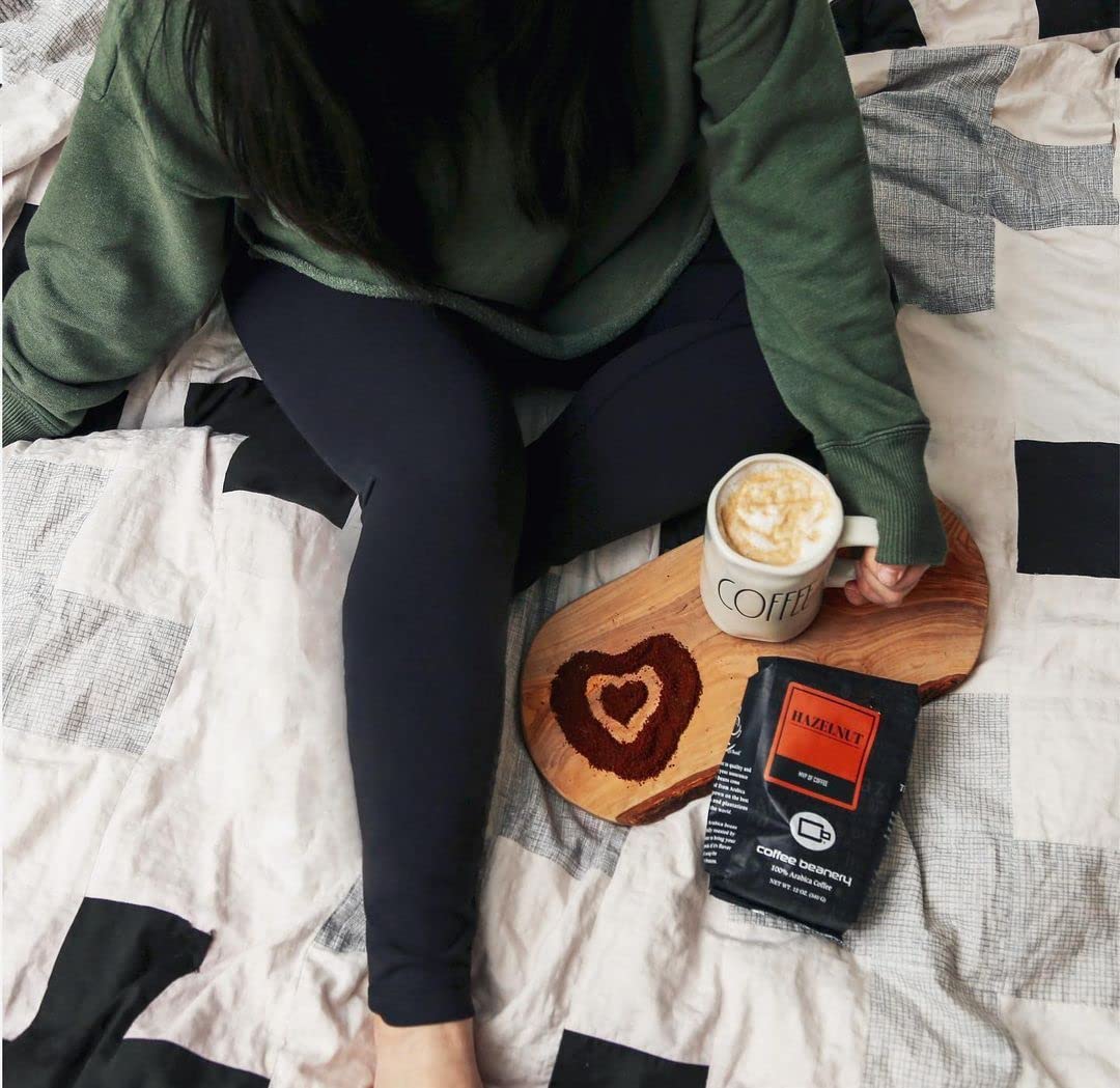 Premium Hazelnut Flavored Decaf Coffee | Specialty Arabica Medium Roast | 12oz Fine Ground | Perfect for Office Breaks & Cozy Evenings