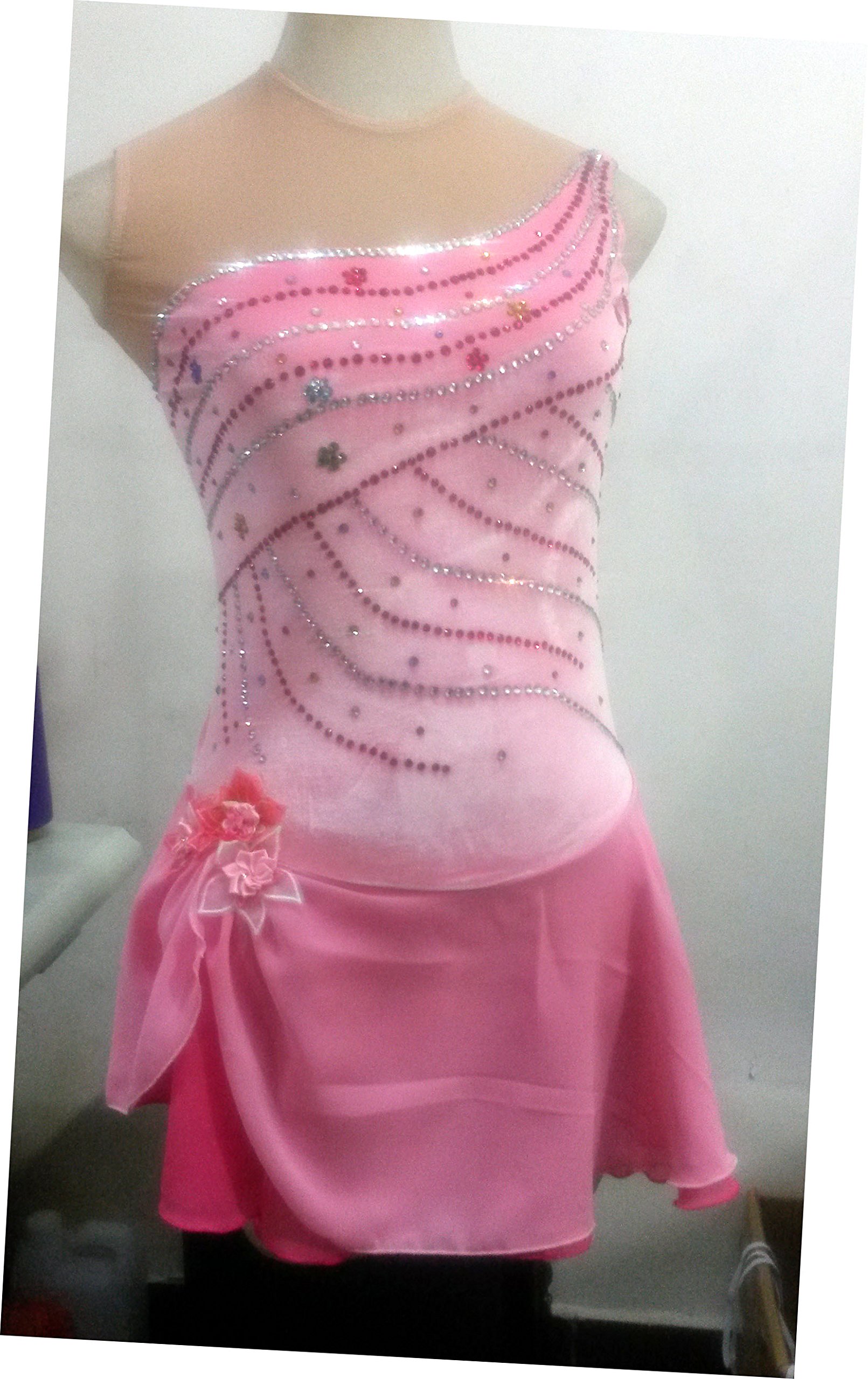 Custom Crystal Girls Ice Skating Dress A2032 for Competition & Performance