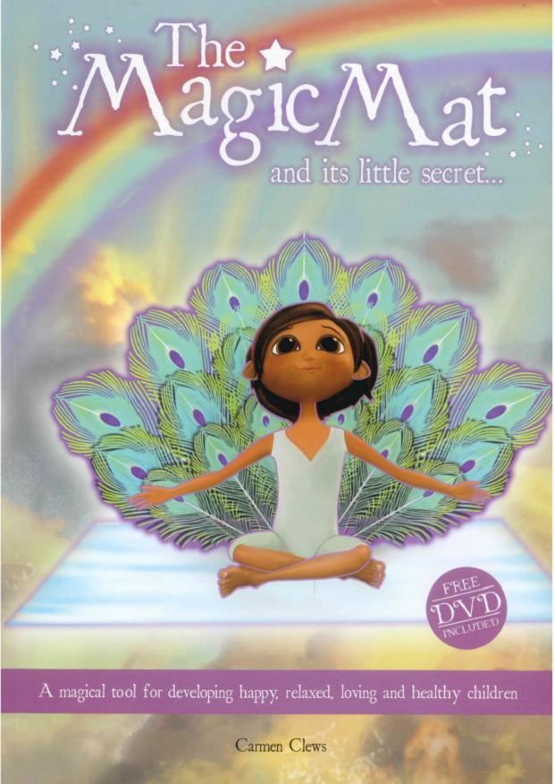 Kids Yoga Mat with DVD - The Magic Mat Children's Yoga Book Set for Fun Home Exercises & Classroom Activities