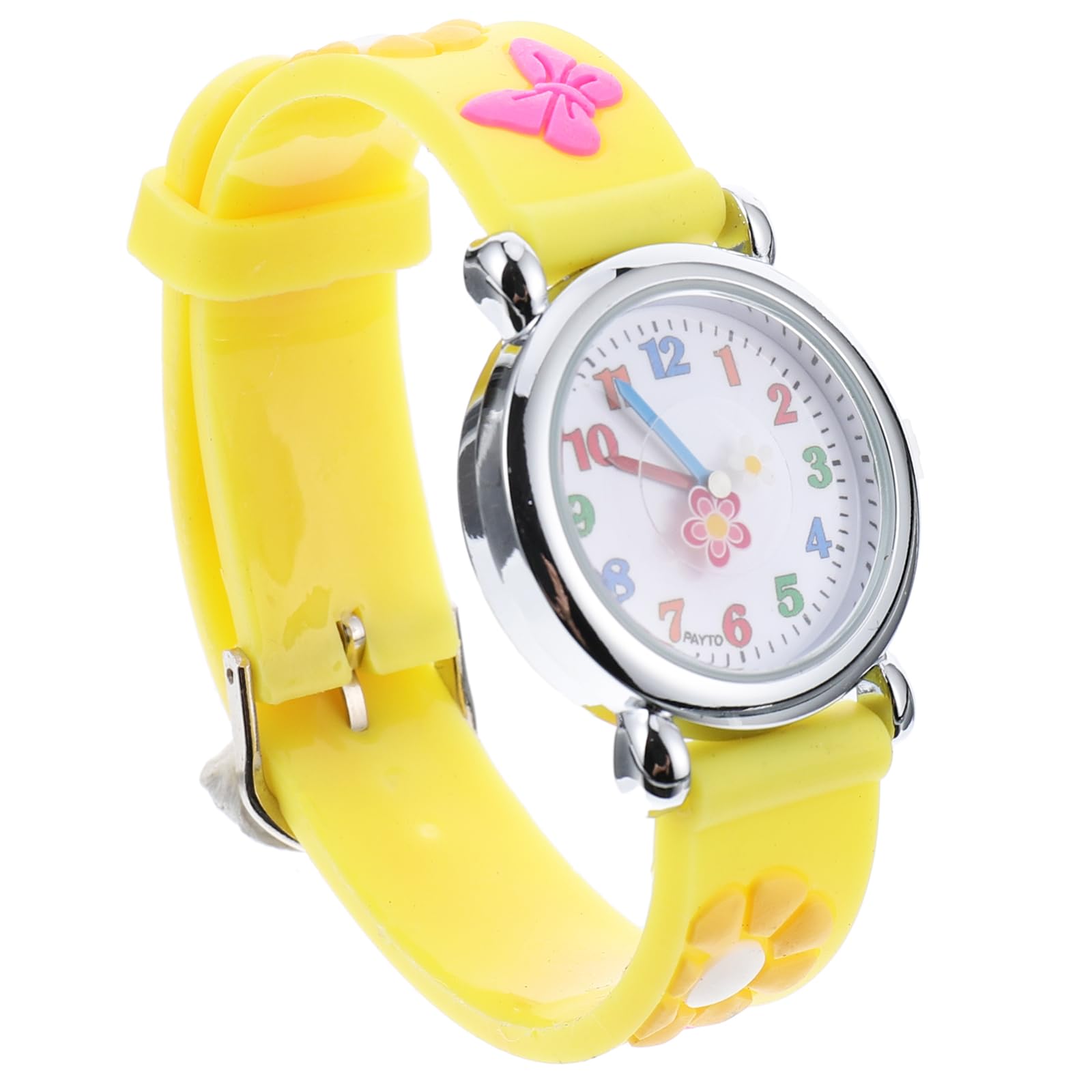 Creative Cartoon Kids Watches with Flowers Pattern - Waterproof Children's Wristwatch for Boys & Girls - Perfect for School, Playtime, and Birthday Gifts