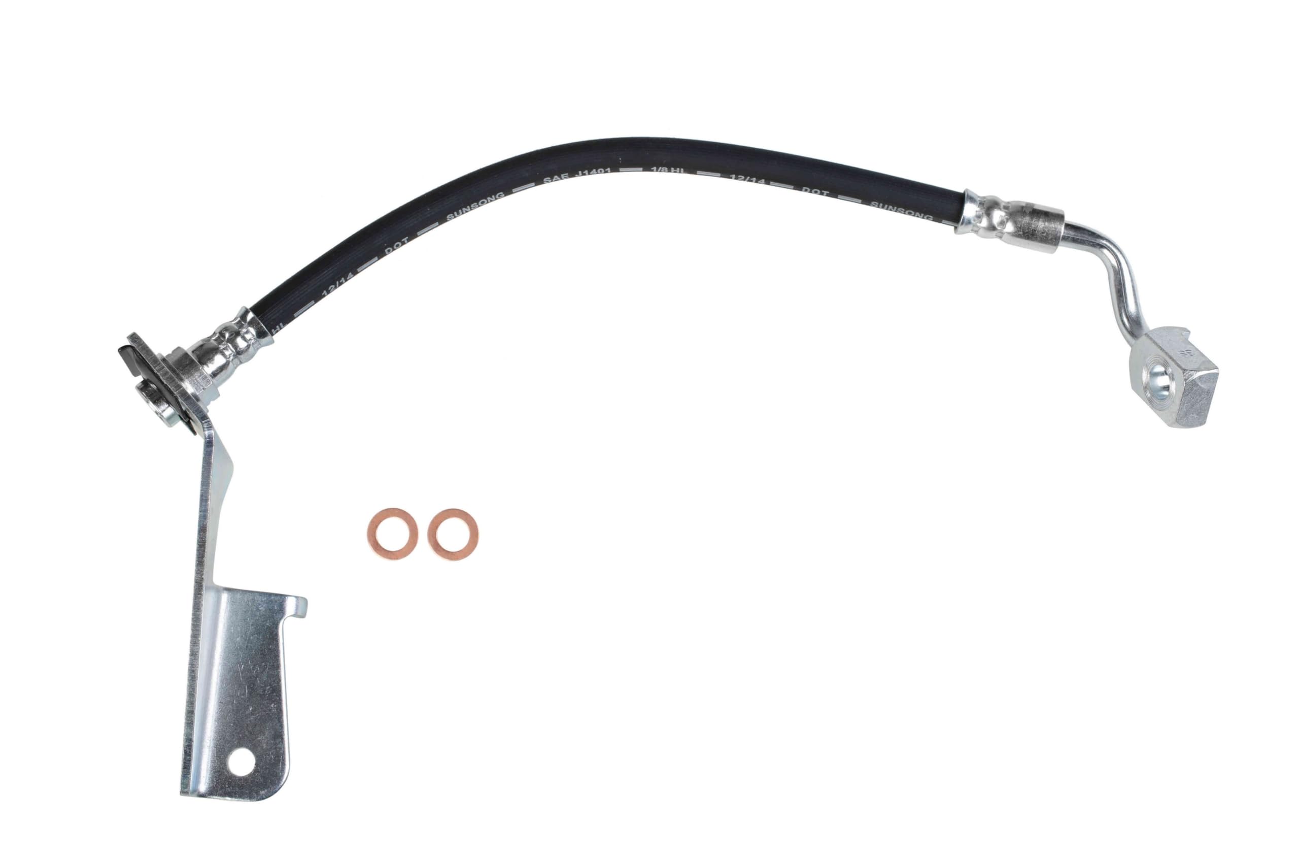 Sunsong 2204419 Brake Hydraulic Hose - High Performance Replacement for Cars, Trucks & SUVs - Durable DOT Approved Brake Line - Perfect for Off-Roading, Towing & Daily Commuting