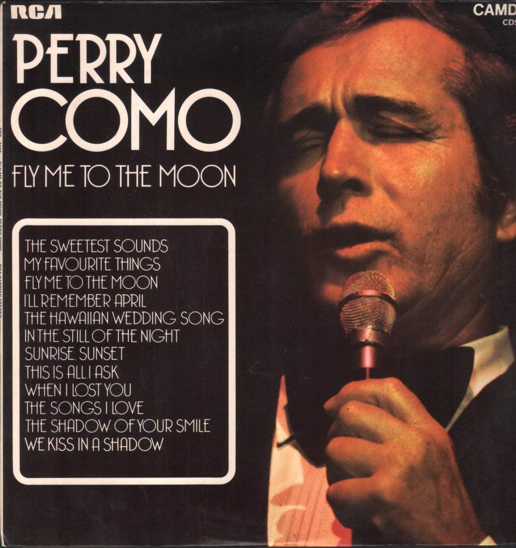 PERRY COMO Fly Me To The Moon Vinyl LP Record - Classic Jazz & Pop Music for Home Listening, Gift Giving & Vintage Music Collectors