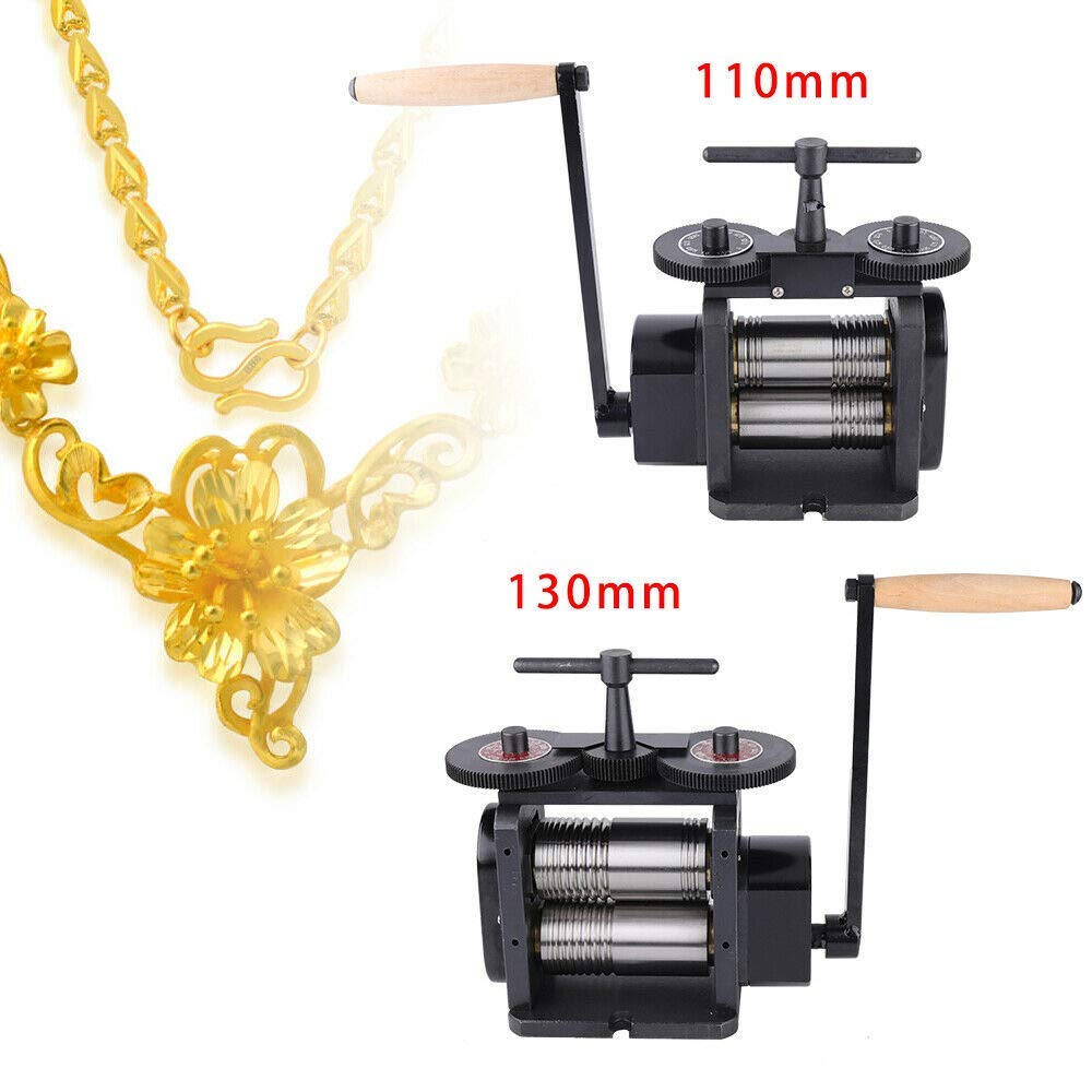 85mm Rolling Mill Machine for Jewelry Making - Metal Sheet & Wire Flat Press Tool - DIY Repair & Metalworking (Black) - Perfect for Jewelers, Blacksmiths & Metal Crafters