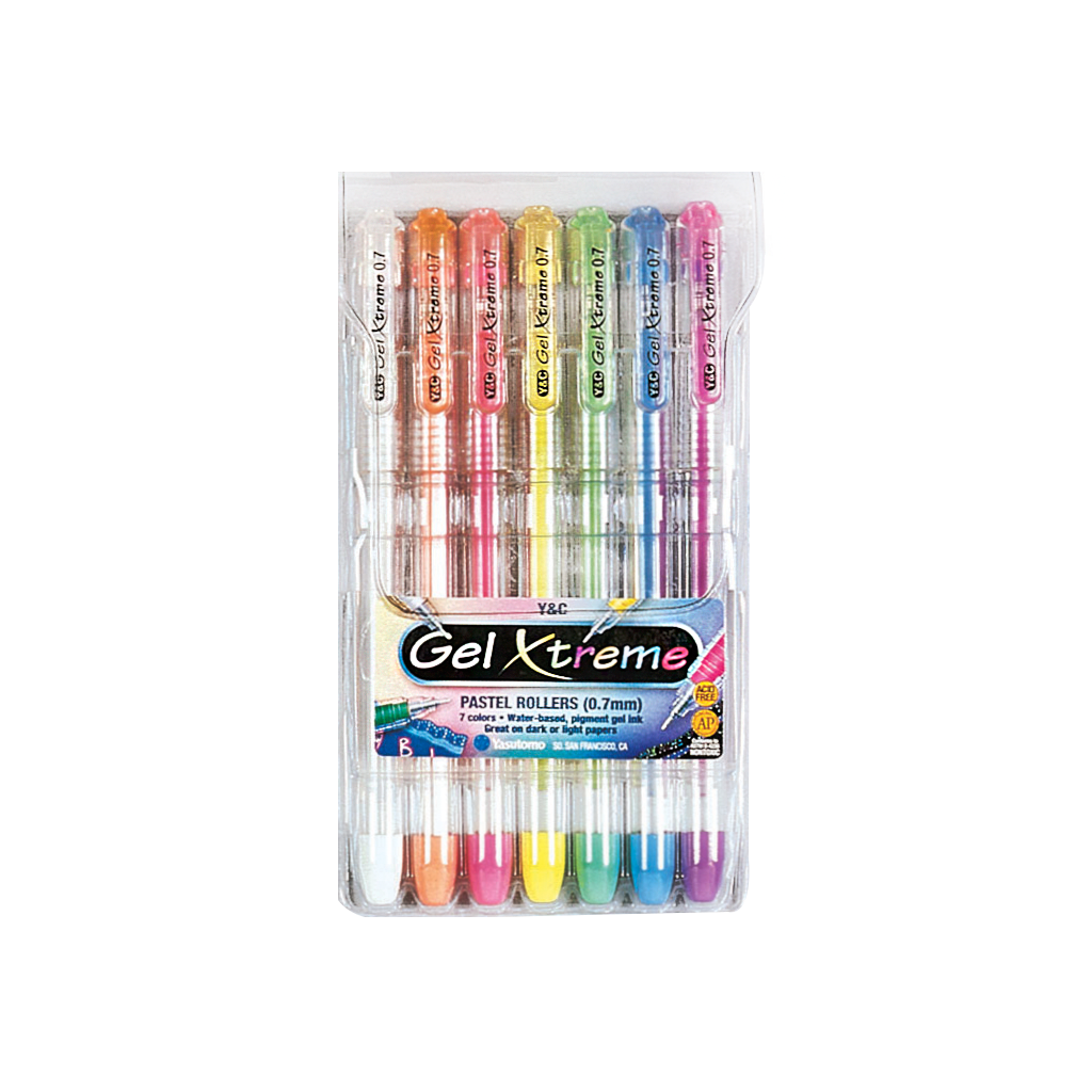 Y&C Gel Xtreme Pen Pastel Set (GX1017) - 12 Vibrant Colors for Nail Art, DIY Crafts & Calligraphy - Perfect for Beginners & Professionals