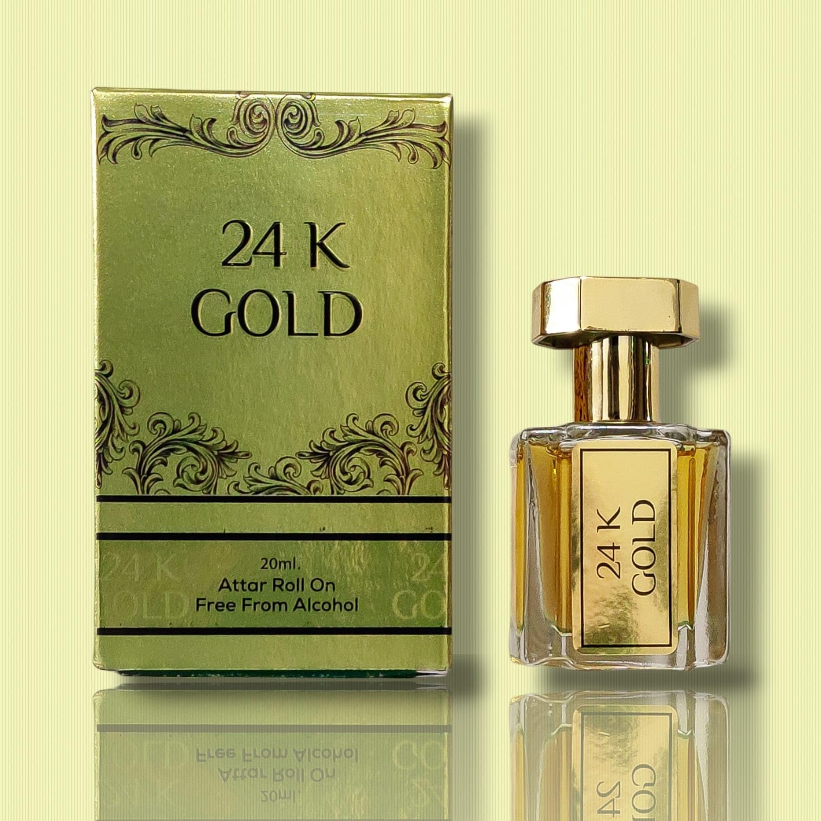 24k Gold 20ml Non-Alcoholic Perfume Oil - Premium Long Lasting Fragrance for Women & Men - Perfect for Daily Wear, Special Occasions & Gift Giving