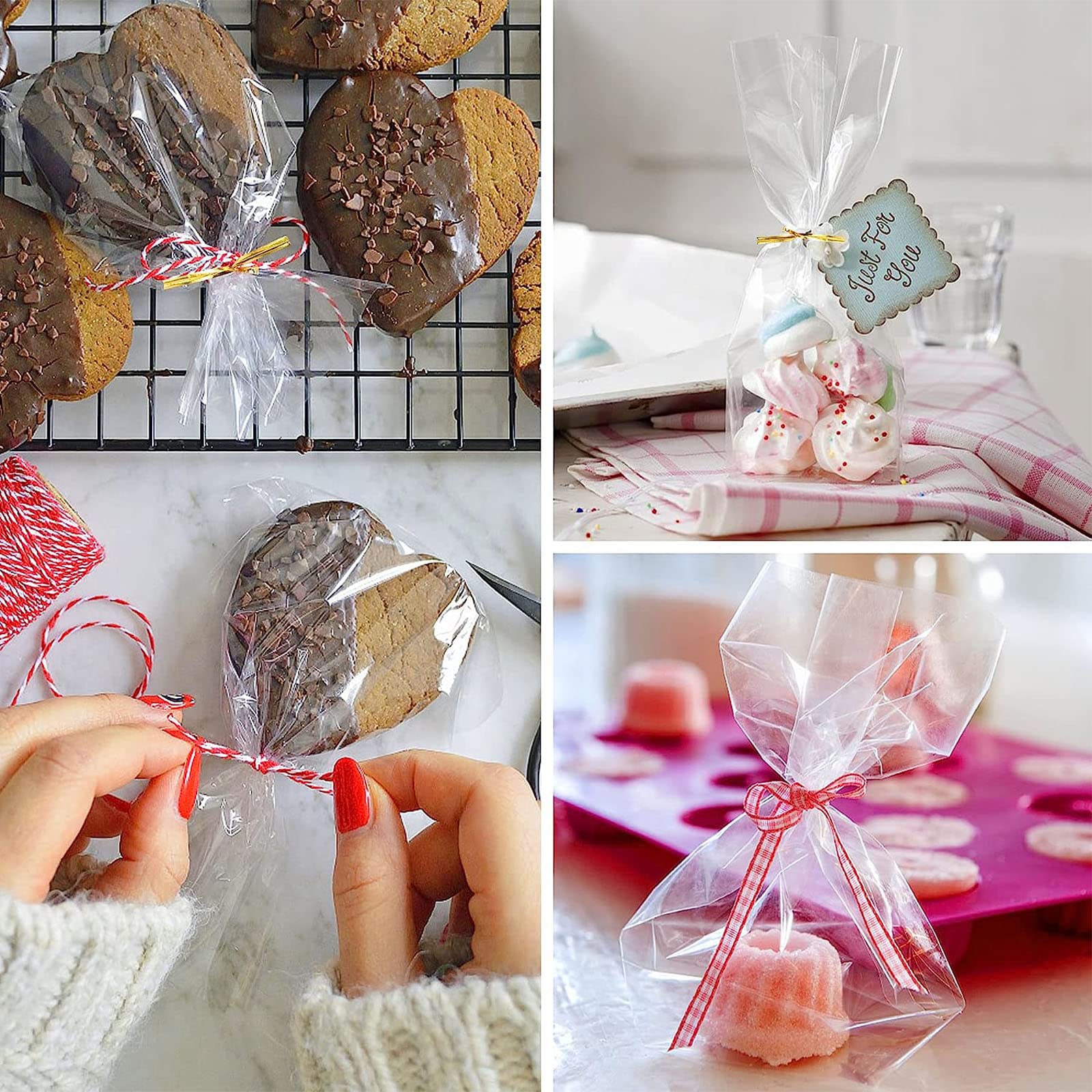 Augshy 300-Pack Cake Pop Bags - 3X5