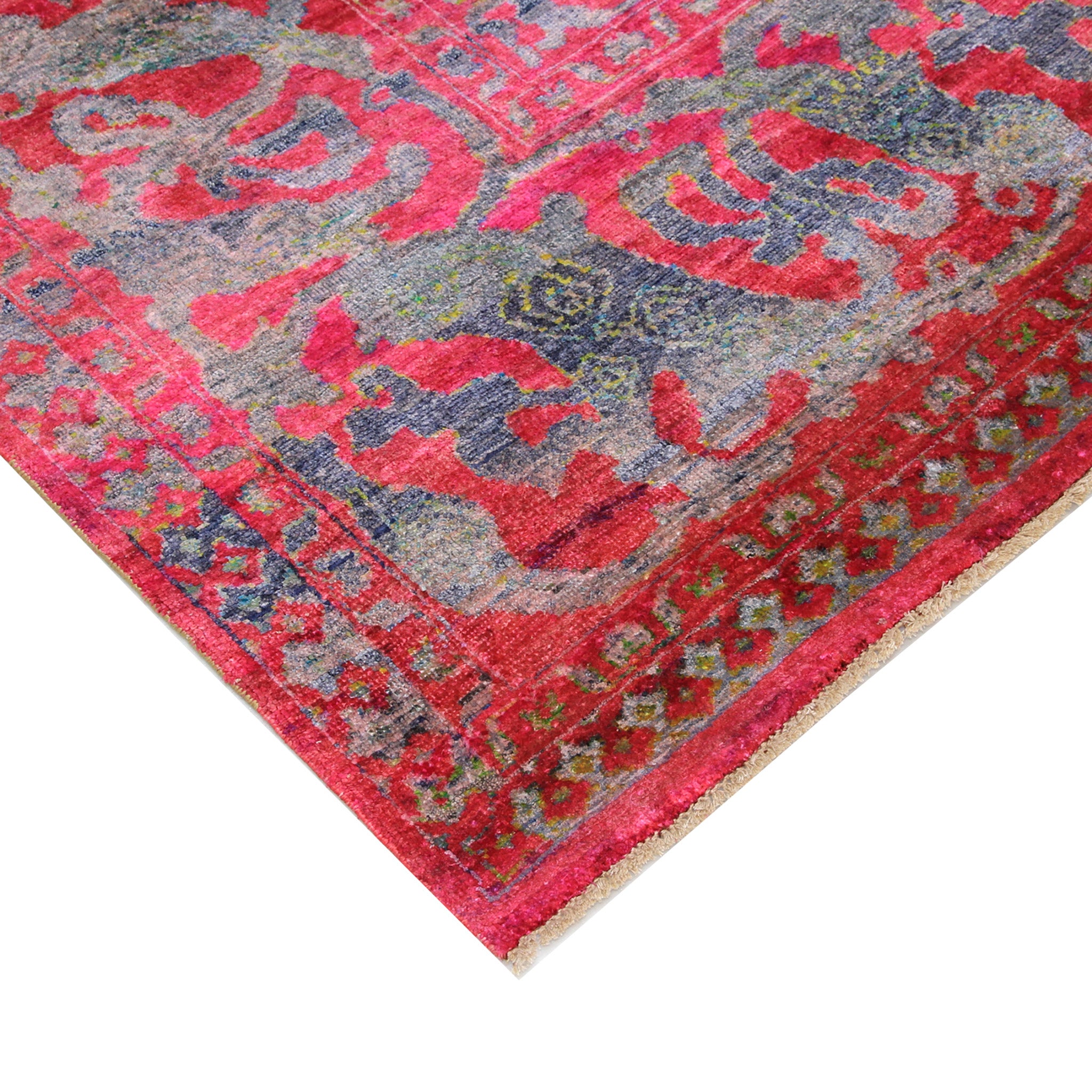 Premium Alchemy Silk & Wool Rug 9'10 x 13'2 - Luxurious Handmade Oriental Carpet for Living Room, Bedroom & Office Decor