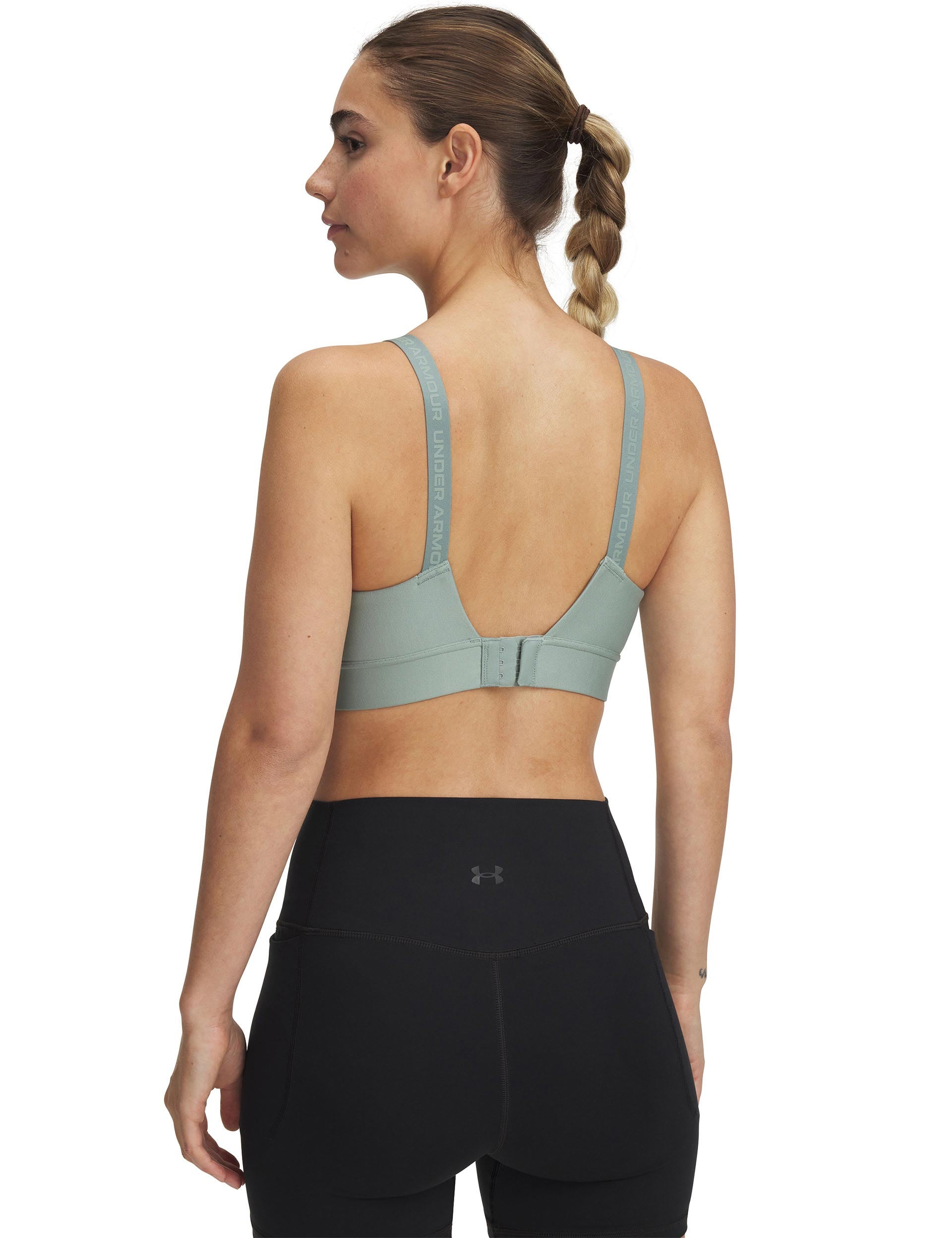 Infinity 2.0 Mid Sports Bra for Women - Silica Green - High Impact Workout, Running, Yoga & Gym Support - Breathable Comfort for Active Lifestyles
