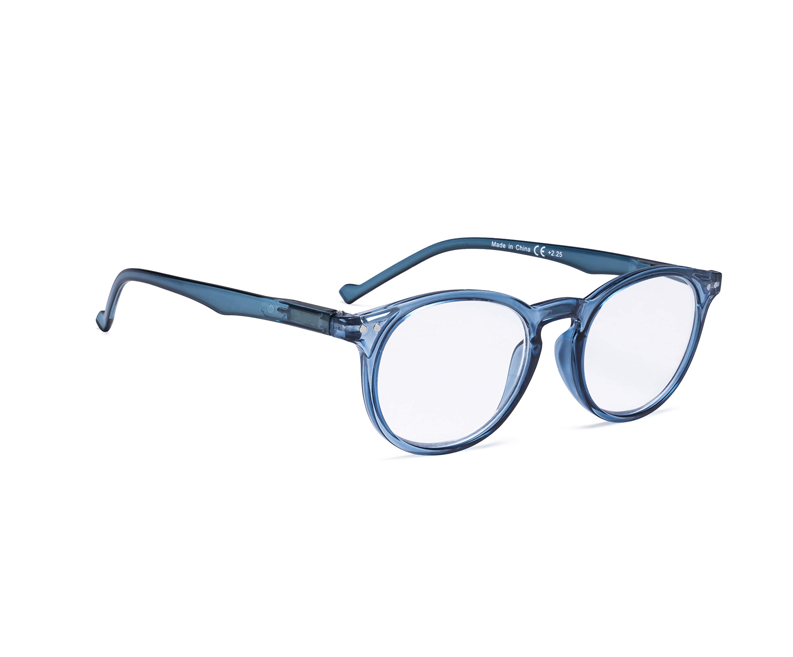 Reading Glasses with Spring Hinges - Lightweight Oval & Round Readers for Women - Perfect for Reading, Computer Work, and Crafts