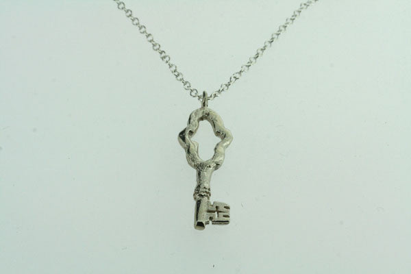 Sterling Silver Key Necklace for Women - Elegant & Dainty Jewelry Gift for Her - Perfect for Everyday Wear, Special Occasions & Layering