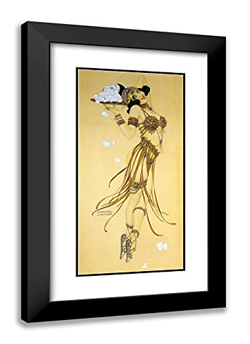 Black Modern Wood Frame with Double Matting