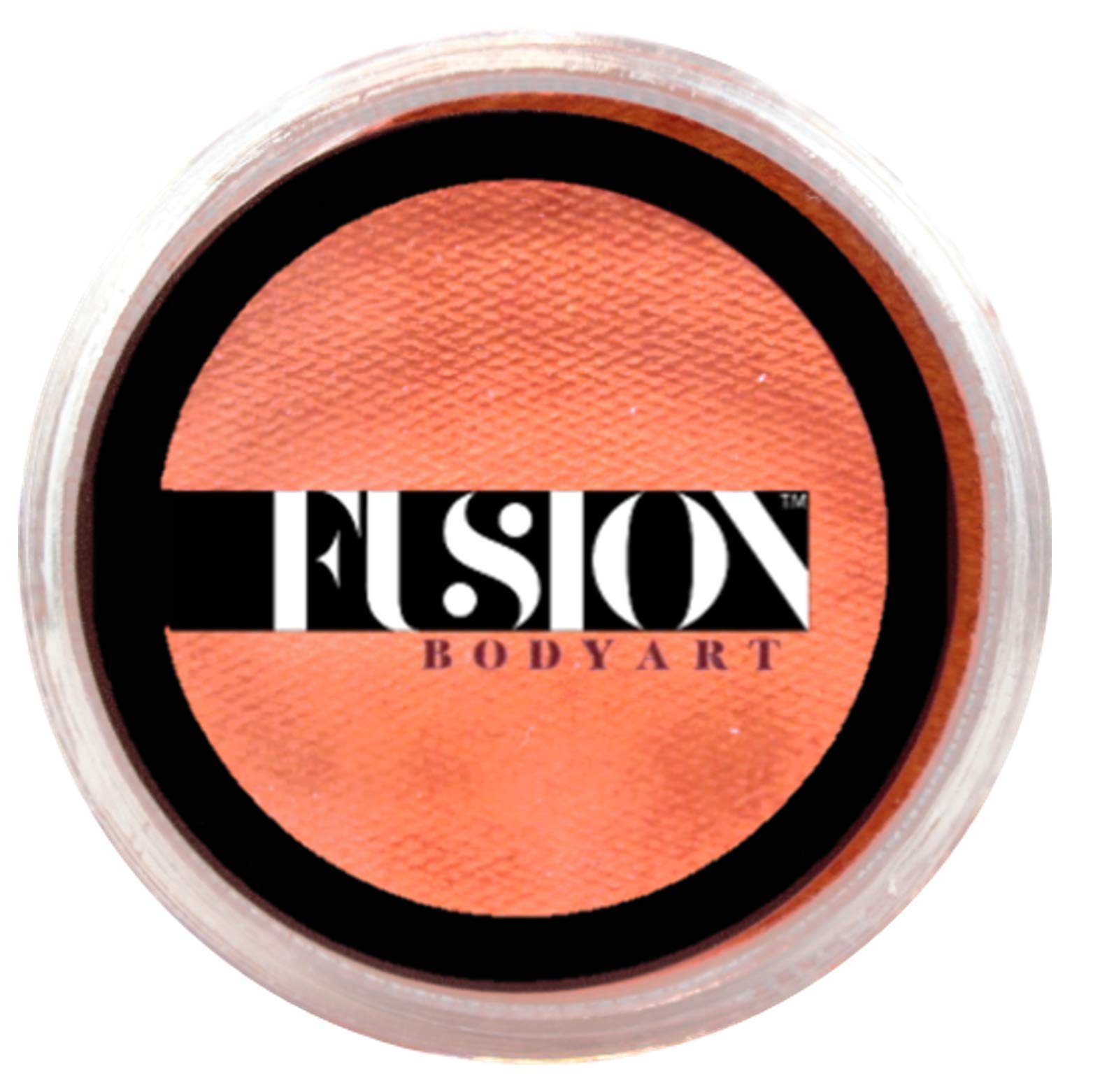 Fusion Body Art Pro Face Paint - Pearl Juicy Orange (25g) | Professional Water-Activated Shimmery Makeup for Face & Body | Hypoallergenic, Non-Toxic & Safe | Perfect for Halloween, Cosplay, Theater & Festival Body Art